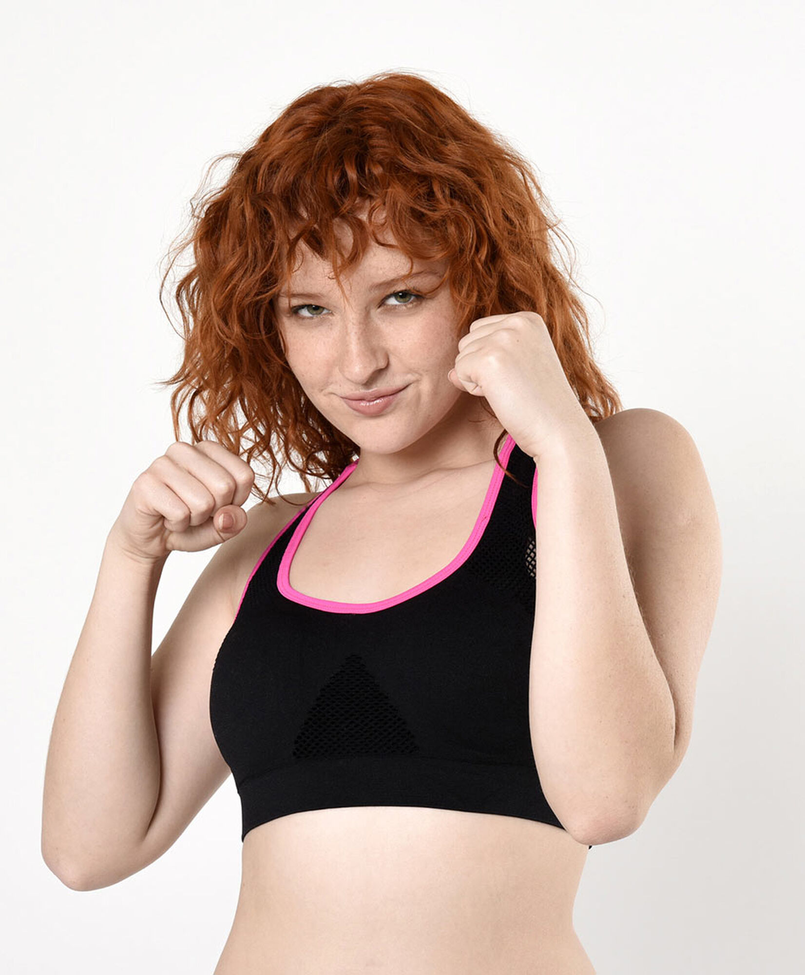 Peto deportivo mujer malla escote redondo Peto deportivo mujer malla escote redondo