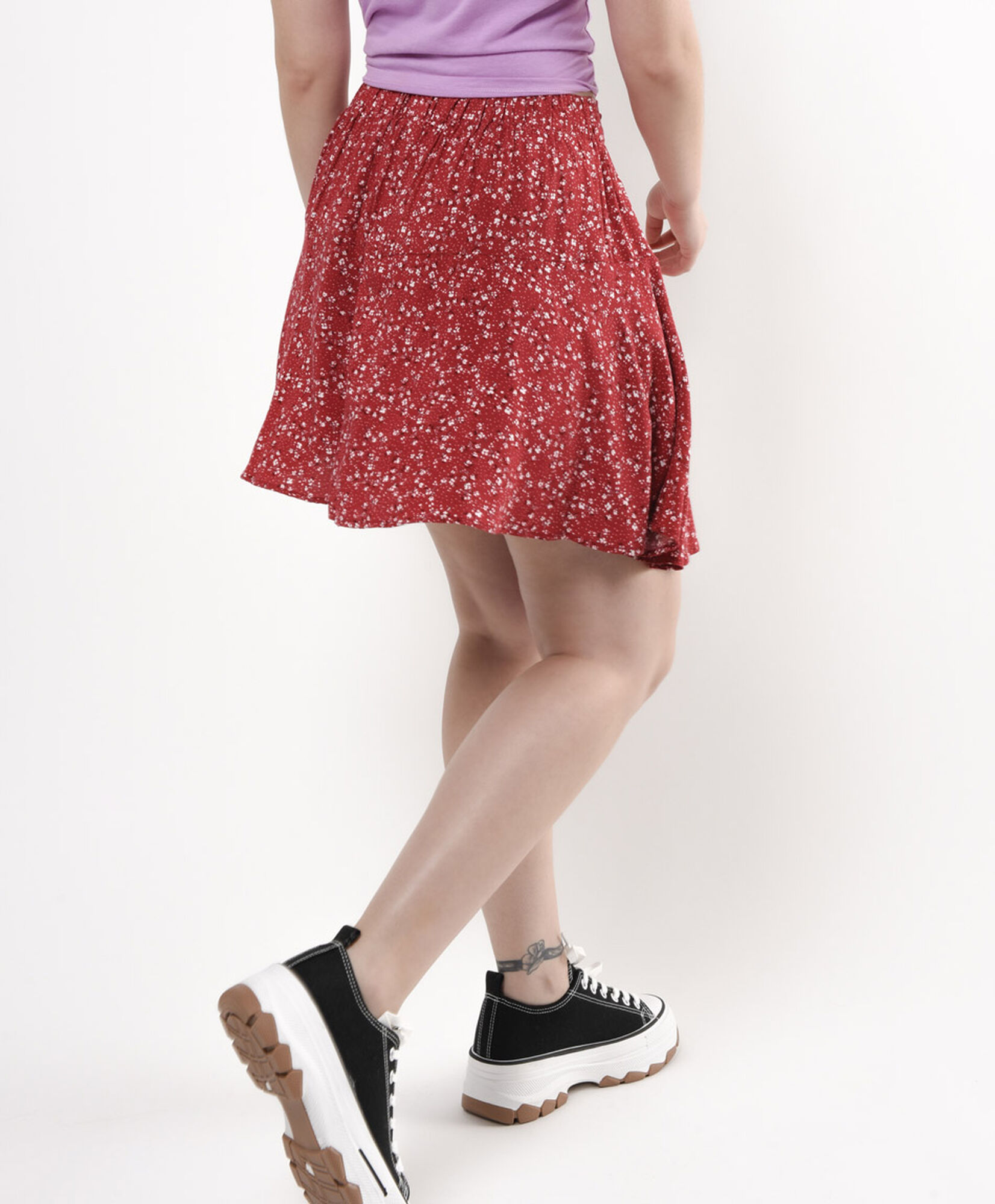 Falda mujer floreada lazo Falda mujer floreada lazo