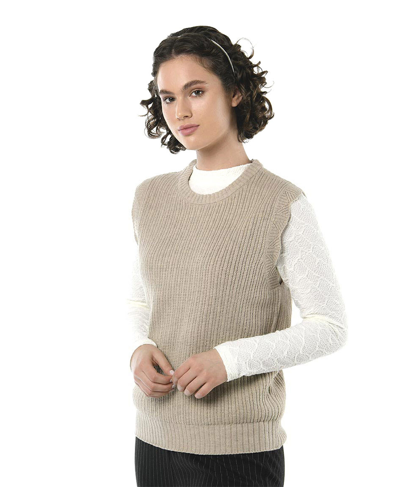 Sweater mujer liso sin mangas Sweater mujer liso sin mangas