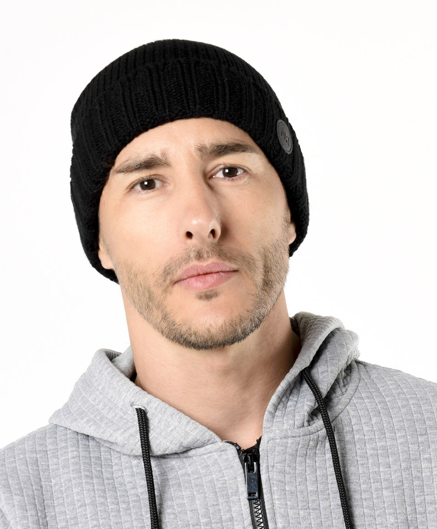 Gorro hombre negro pretina Gorro hombre negro pretina
