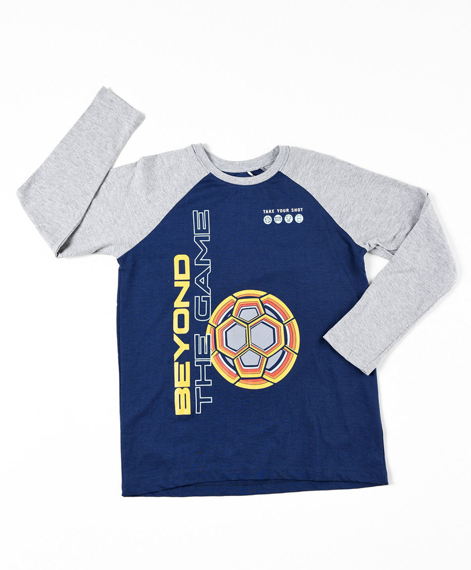 Polera niño game bicolor Polera niño game bicolor