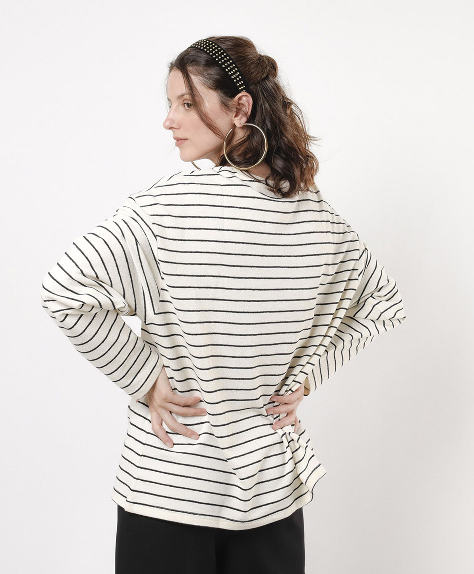 Tejido mujer líneas oversize Tejido mujer líneas oversize