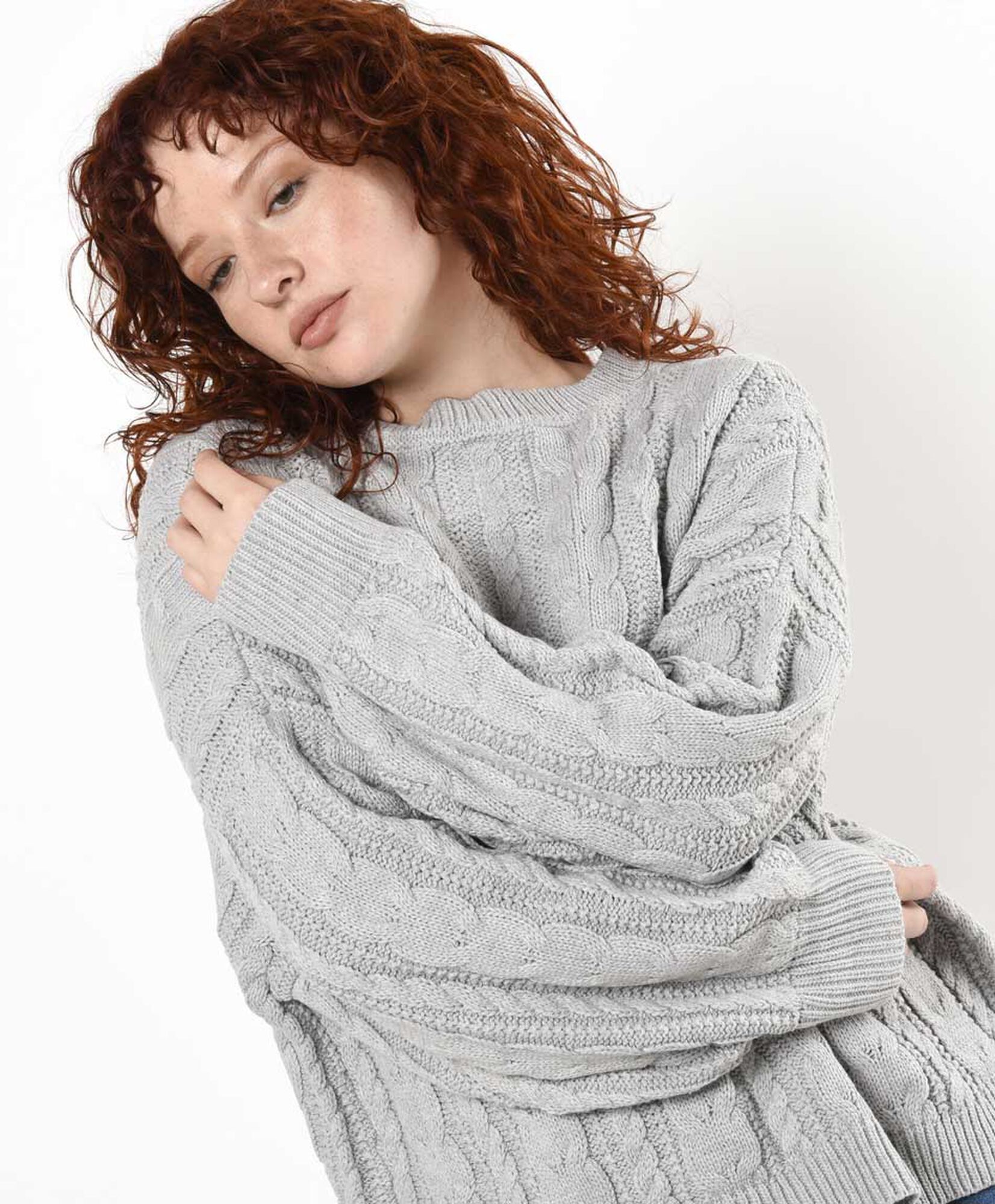 Sweater mujer trenzado oversize Sweater mujer trenzado oversize