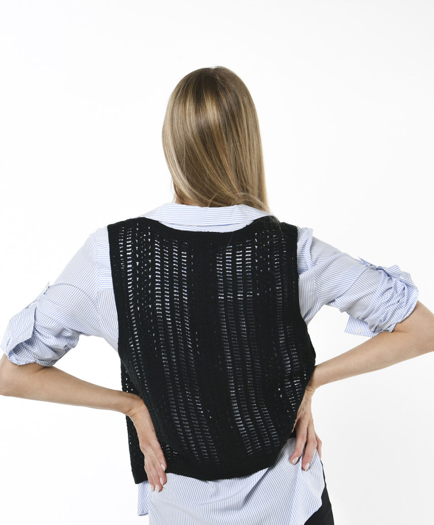 Vest mujer tejido botones Vest mujer tejido botones