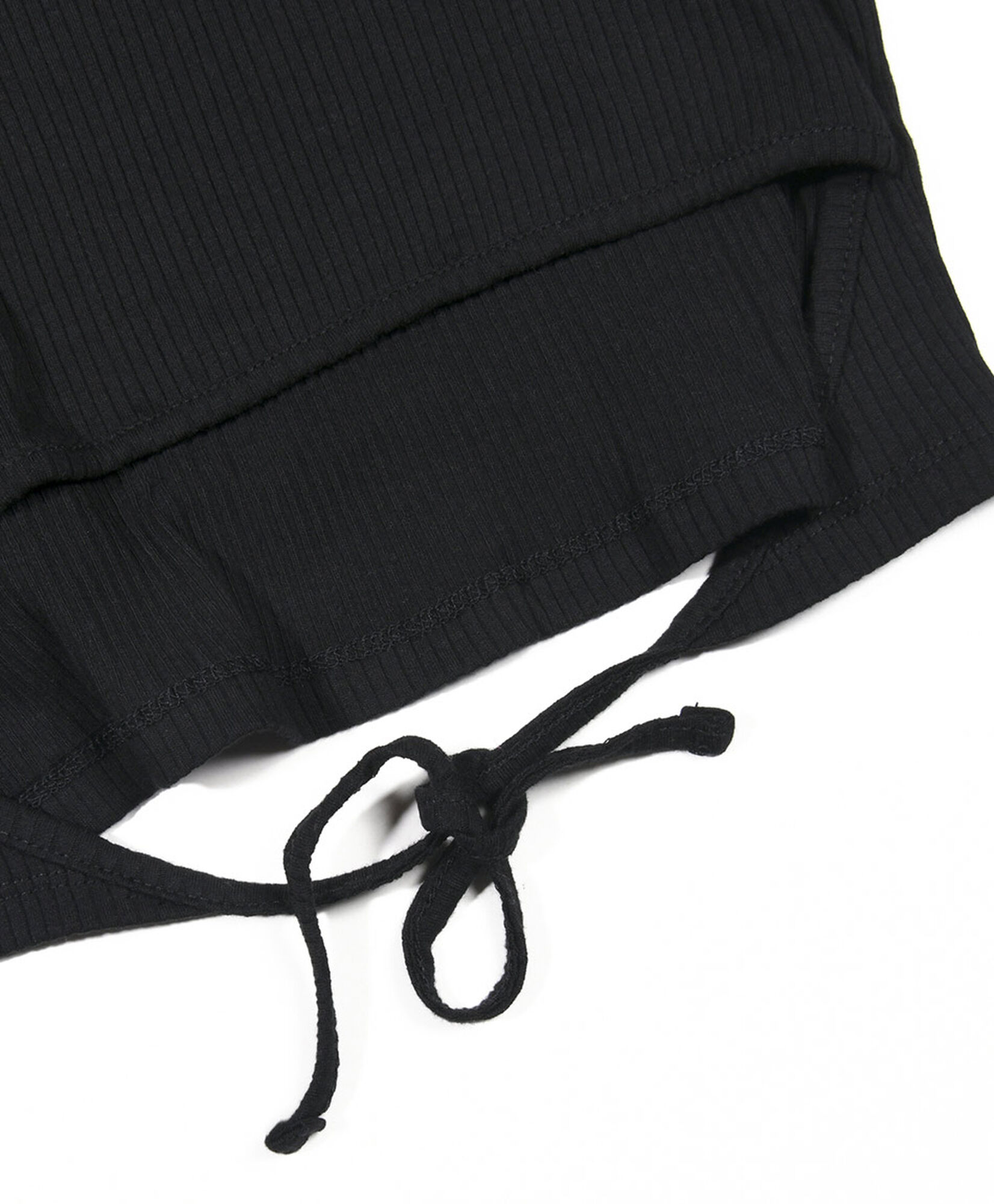 Polera niña acanalada lazo Polera niña acanalada lazo