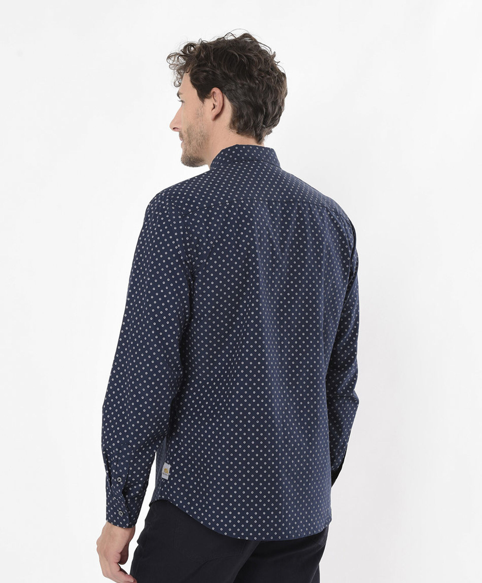 Camisa hombre figuritas manga larga Camisa hombre figuritas manga larga