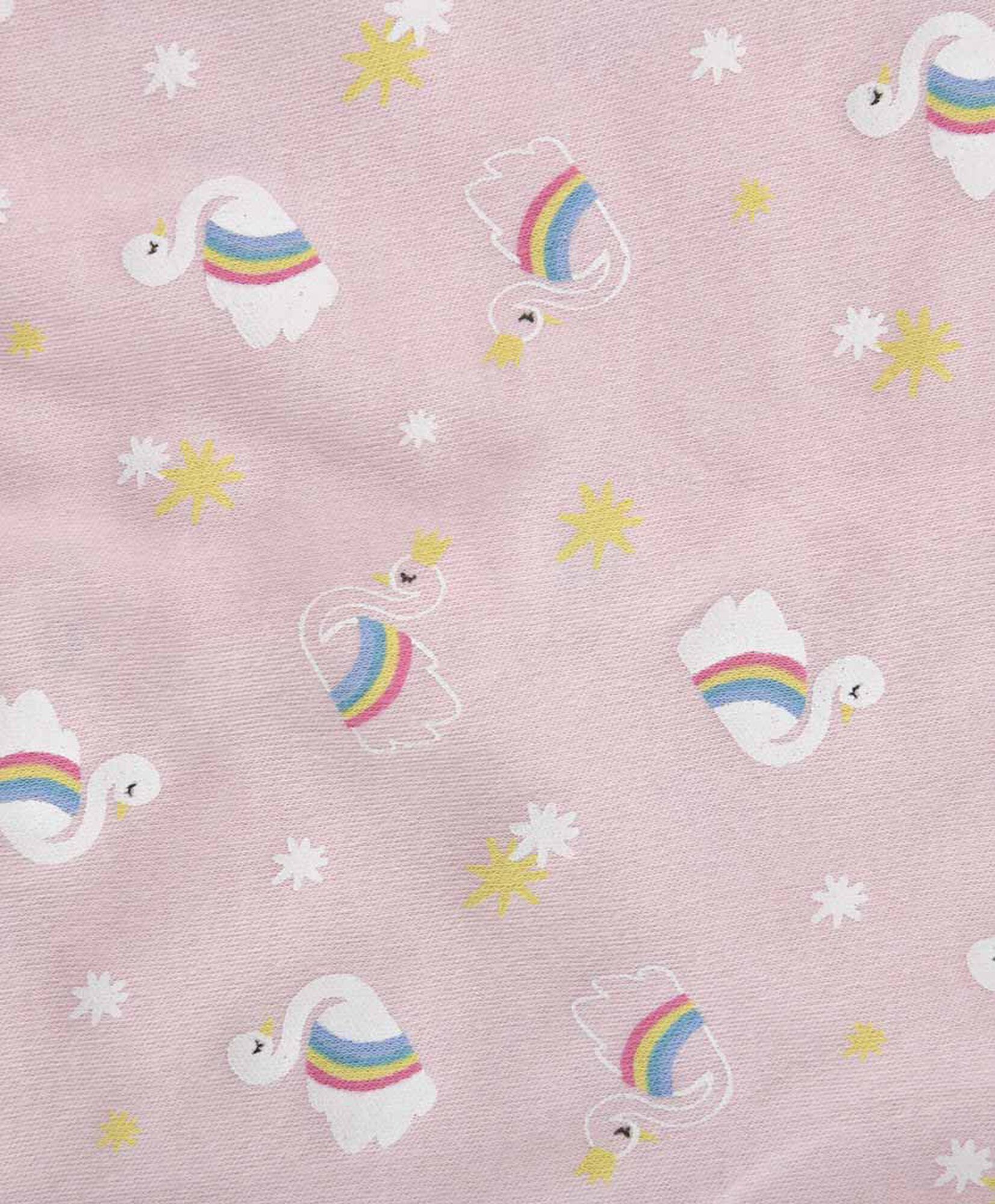 Pijama bebé cisnes arcoiris Pijama bebé cisnes arcoiris