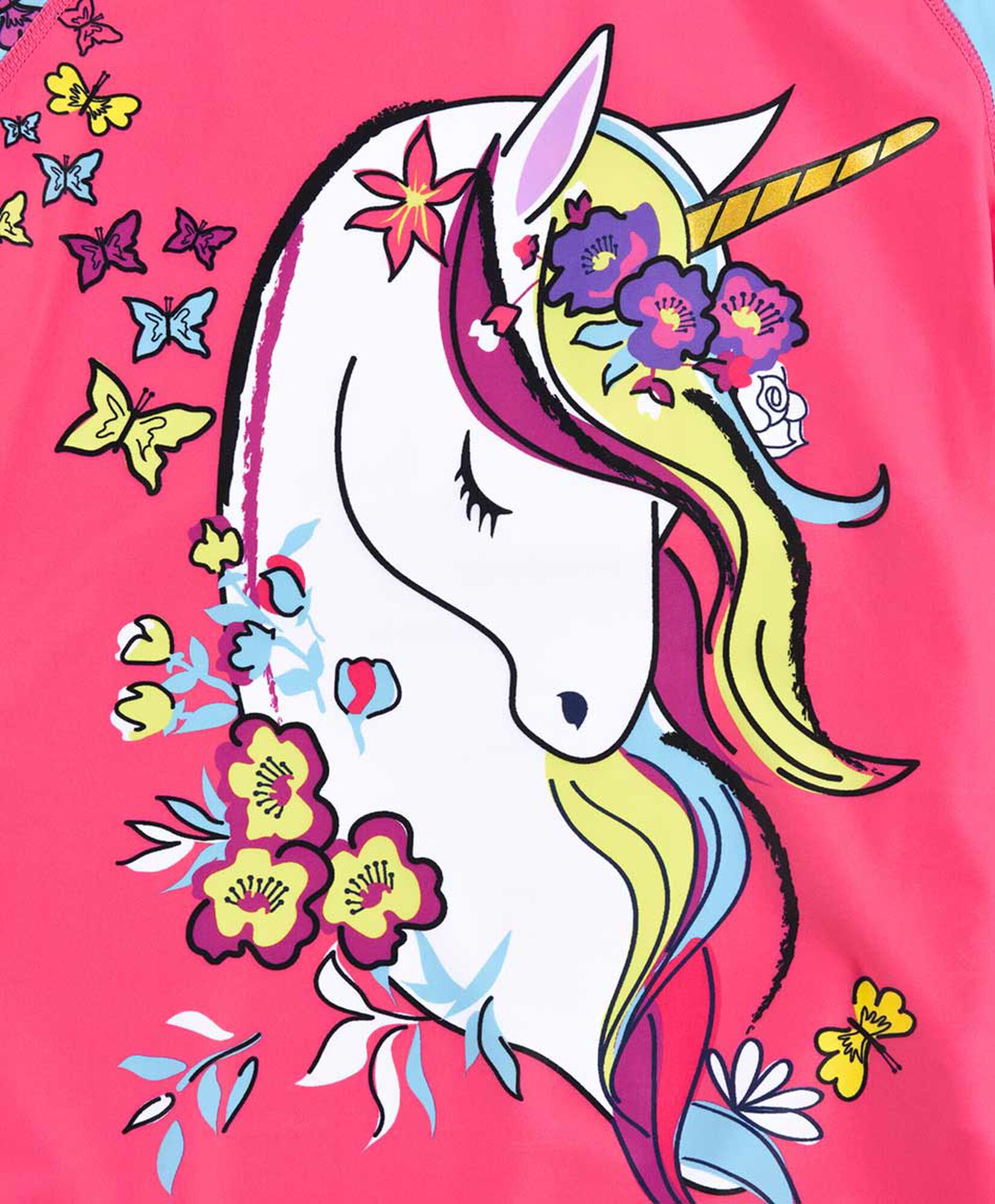 Polera para agua niña unicornio Polera para agua niña unicornio