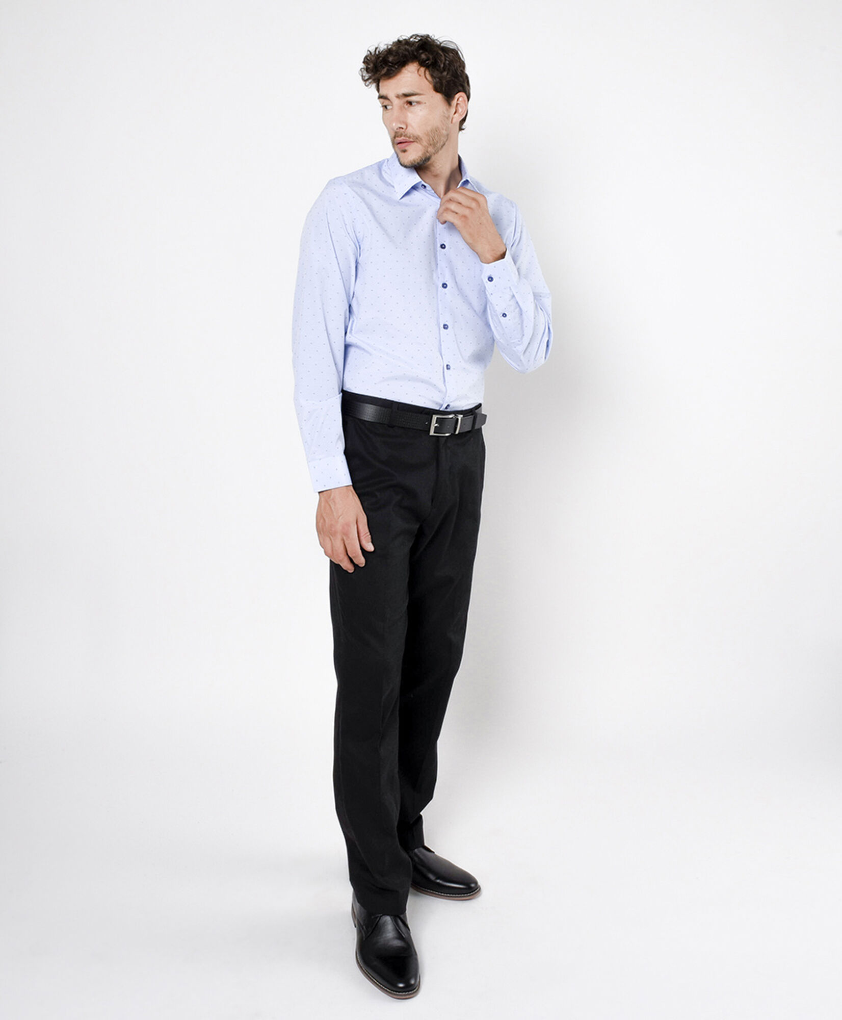 Camisa hombre mini puntos Camisa hombre mini puntos