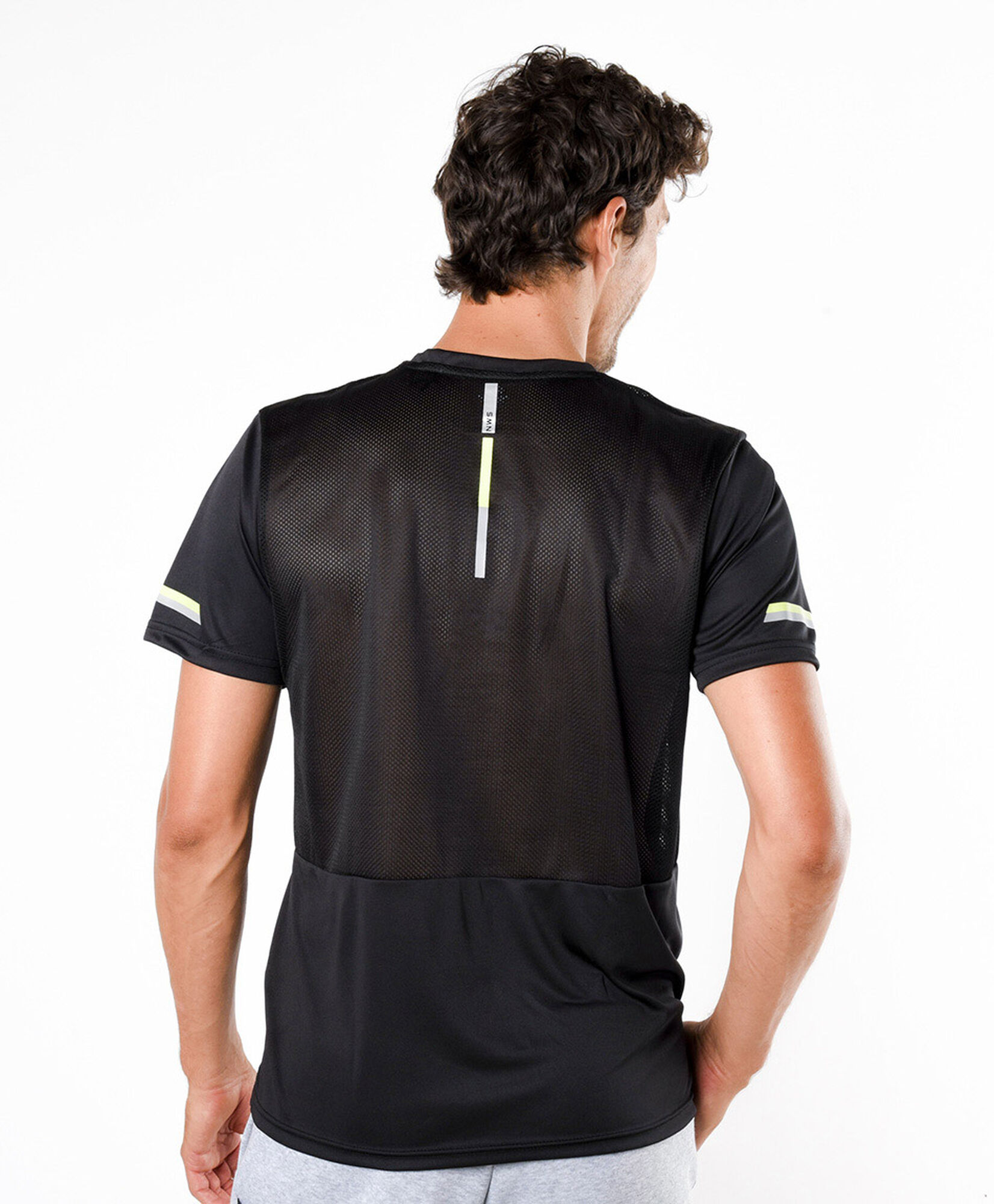 Polera deportiva hombre líneas bicolor Polera deportiva hombre líneas bicolor