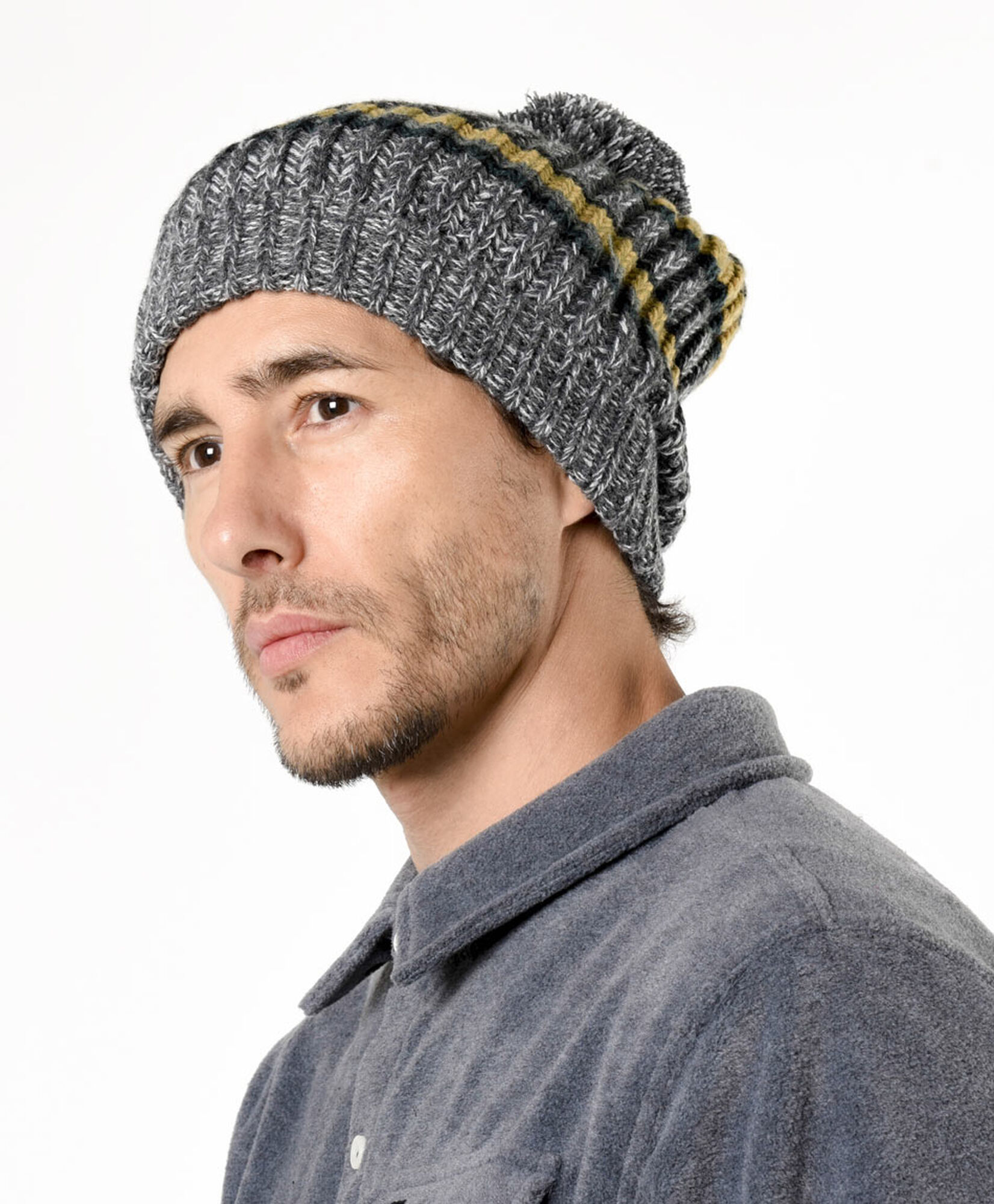Gorro hombre tejido líneas Gorro hombre tejido líneas