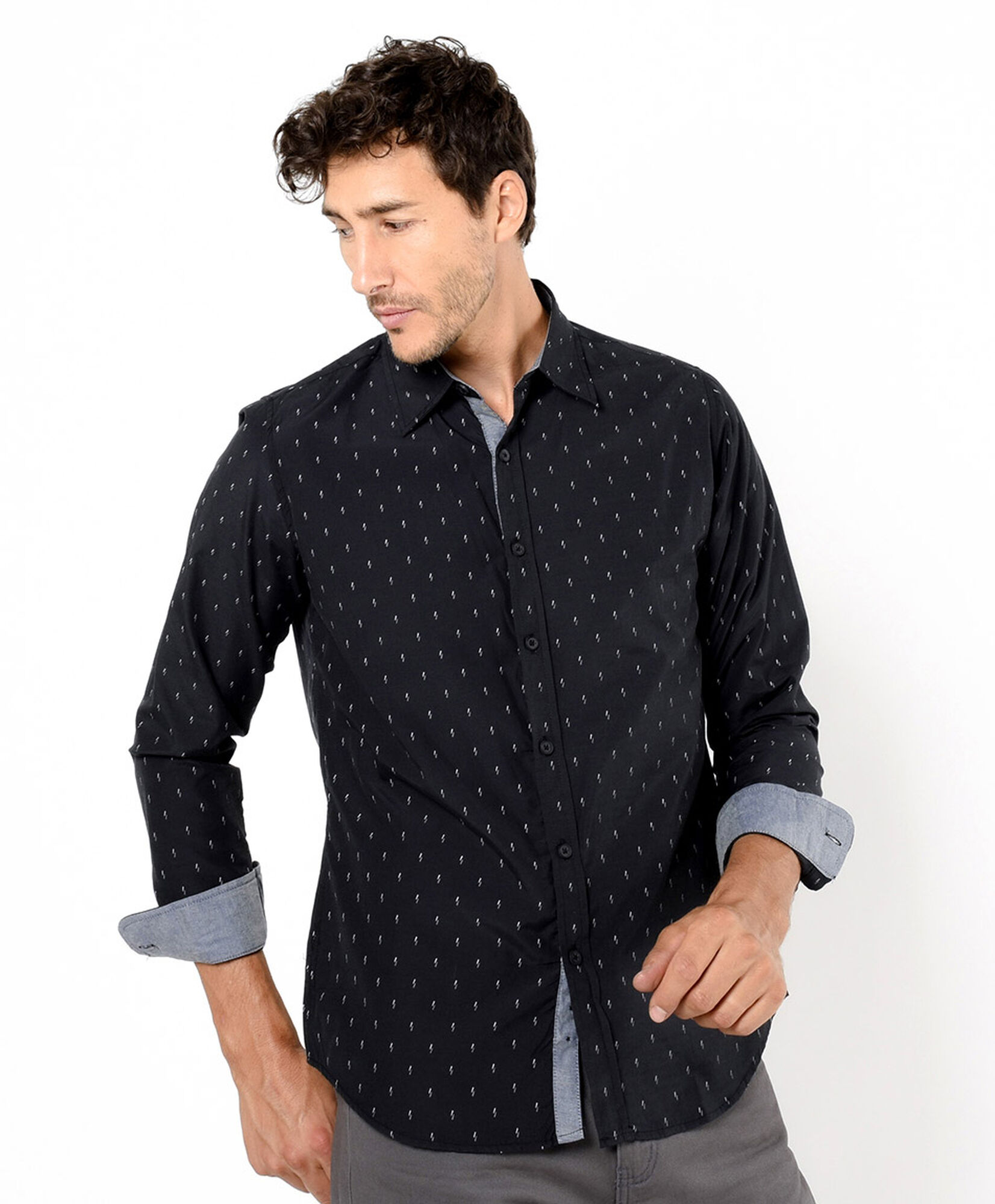 Camisa hombre mini líneas Camisa hombre mini líneas