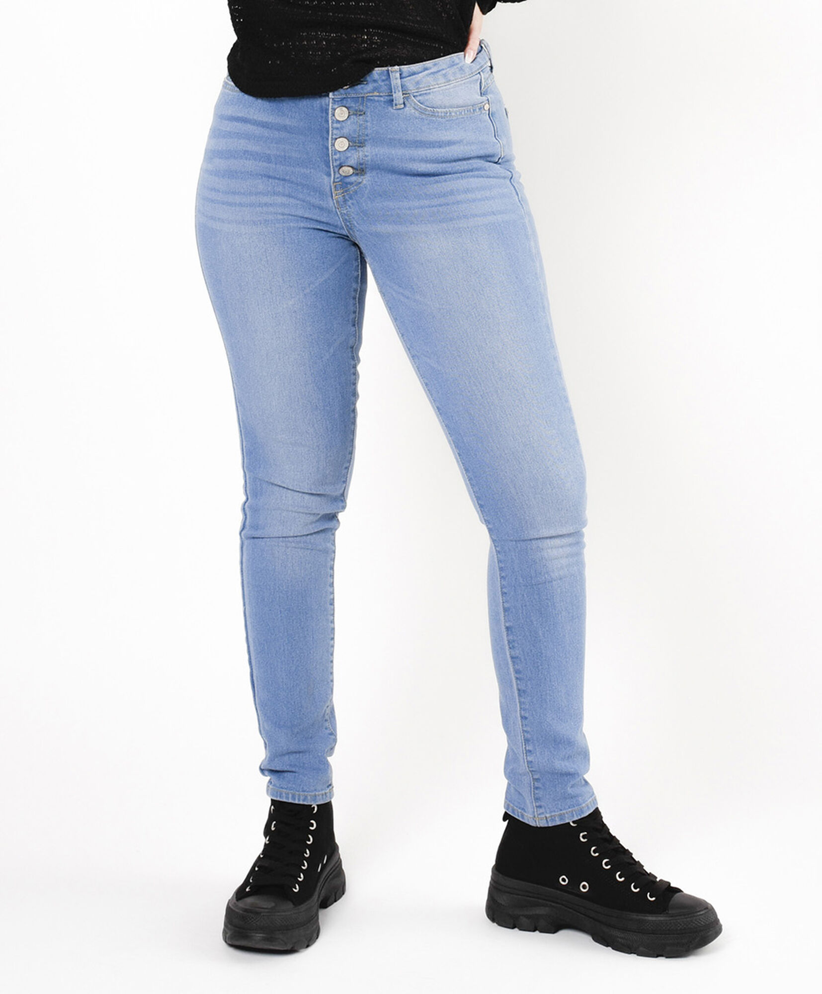 Jeans mujer botones skinny fit Jeans mujer botones skinny fit