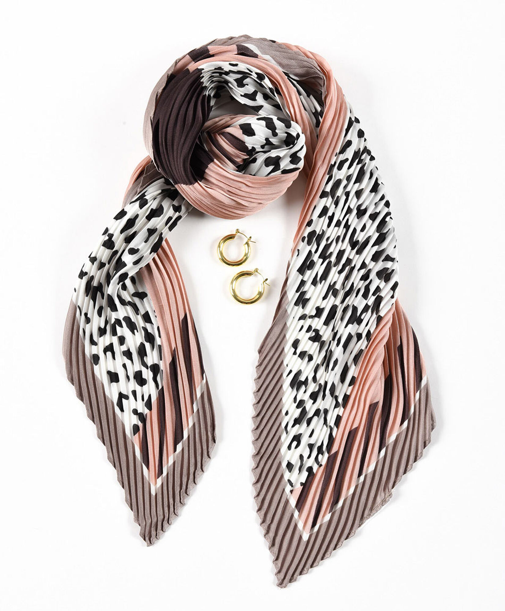 Set pañuelo + aros mujer animal print Set pañuelo + aros mujer animal print