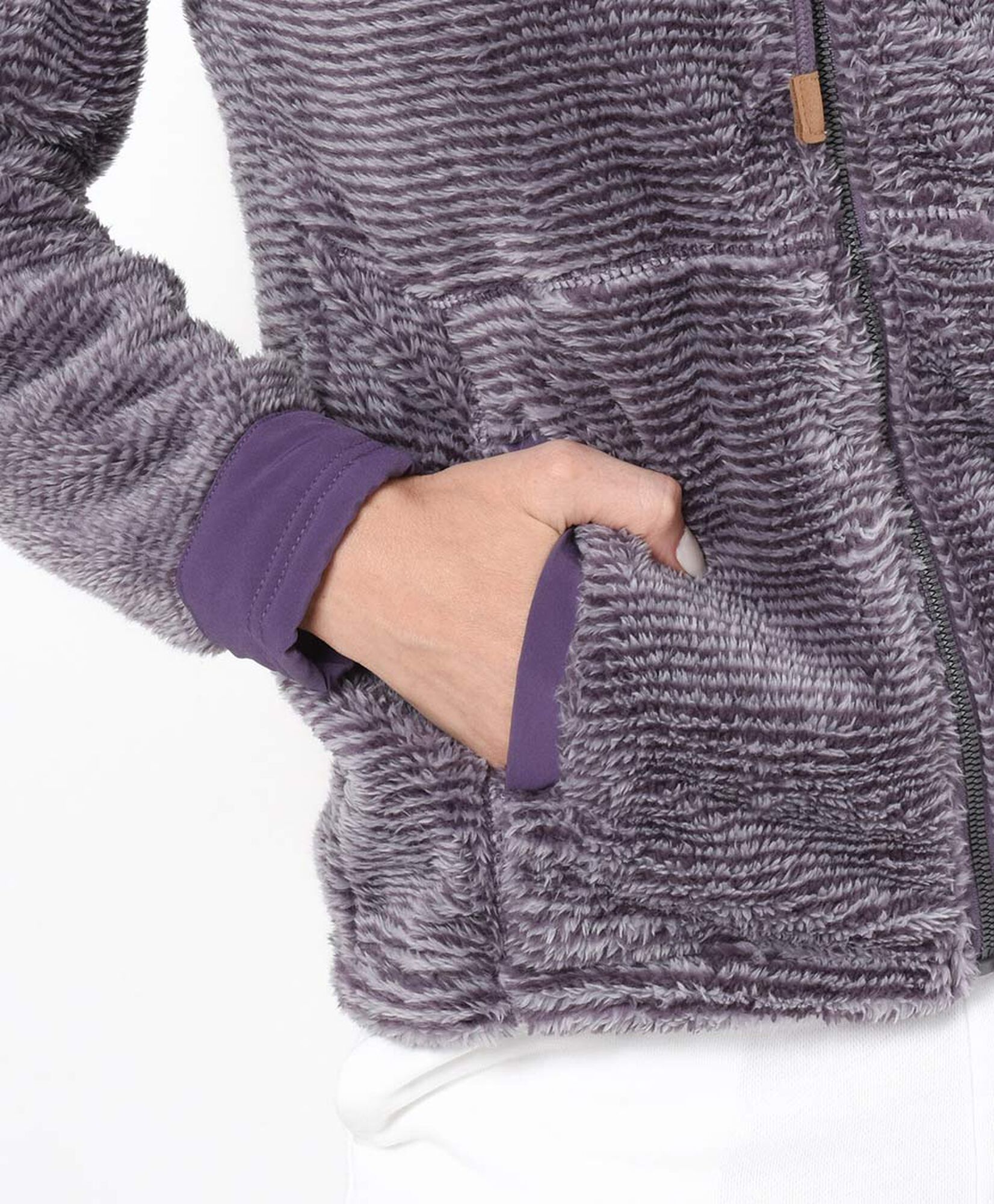 Polar deportivo mujer líneas morado Polar deportivo mujer líneas morado