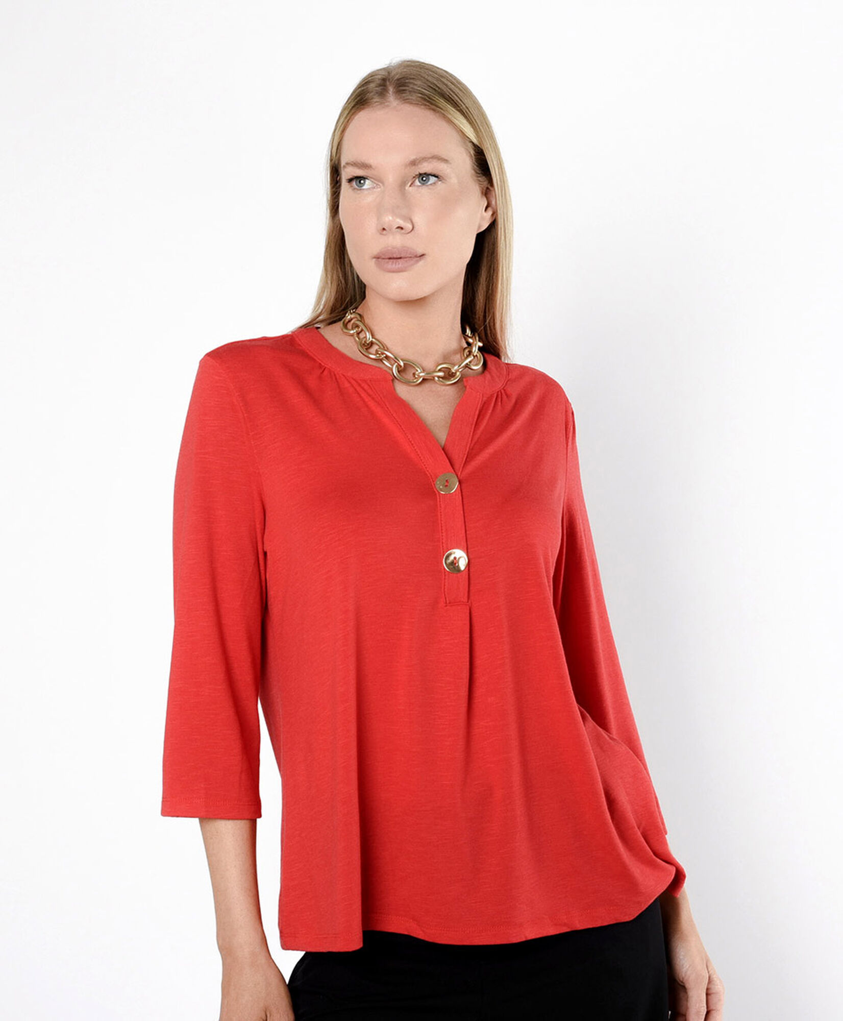 Polera mujer doble botón Polera mujer doble botón
