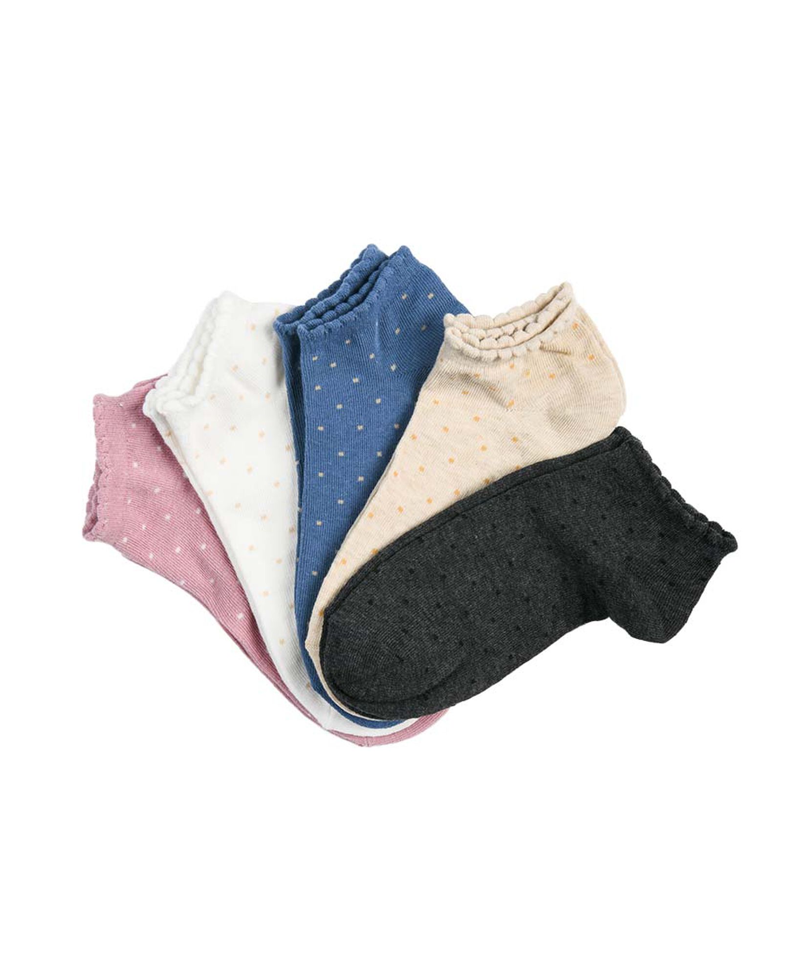Pack 5 calcetines mujer corto puntos Pack 5 calcetines mujer corto puntos