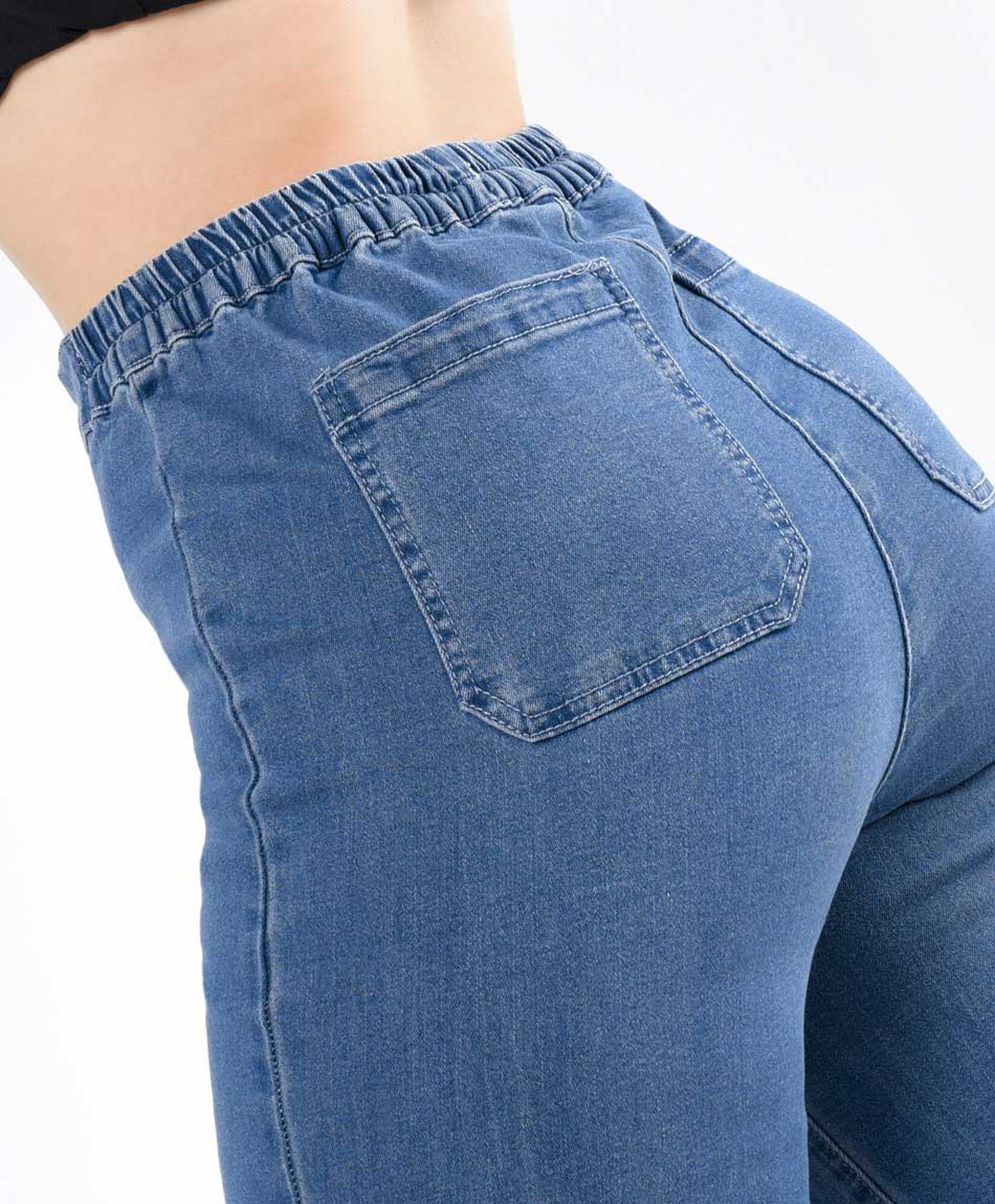 Pantalón mujer denim tiro alto flare Pantalón mujer denim tiro alto flare