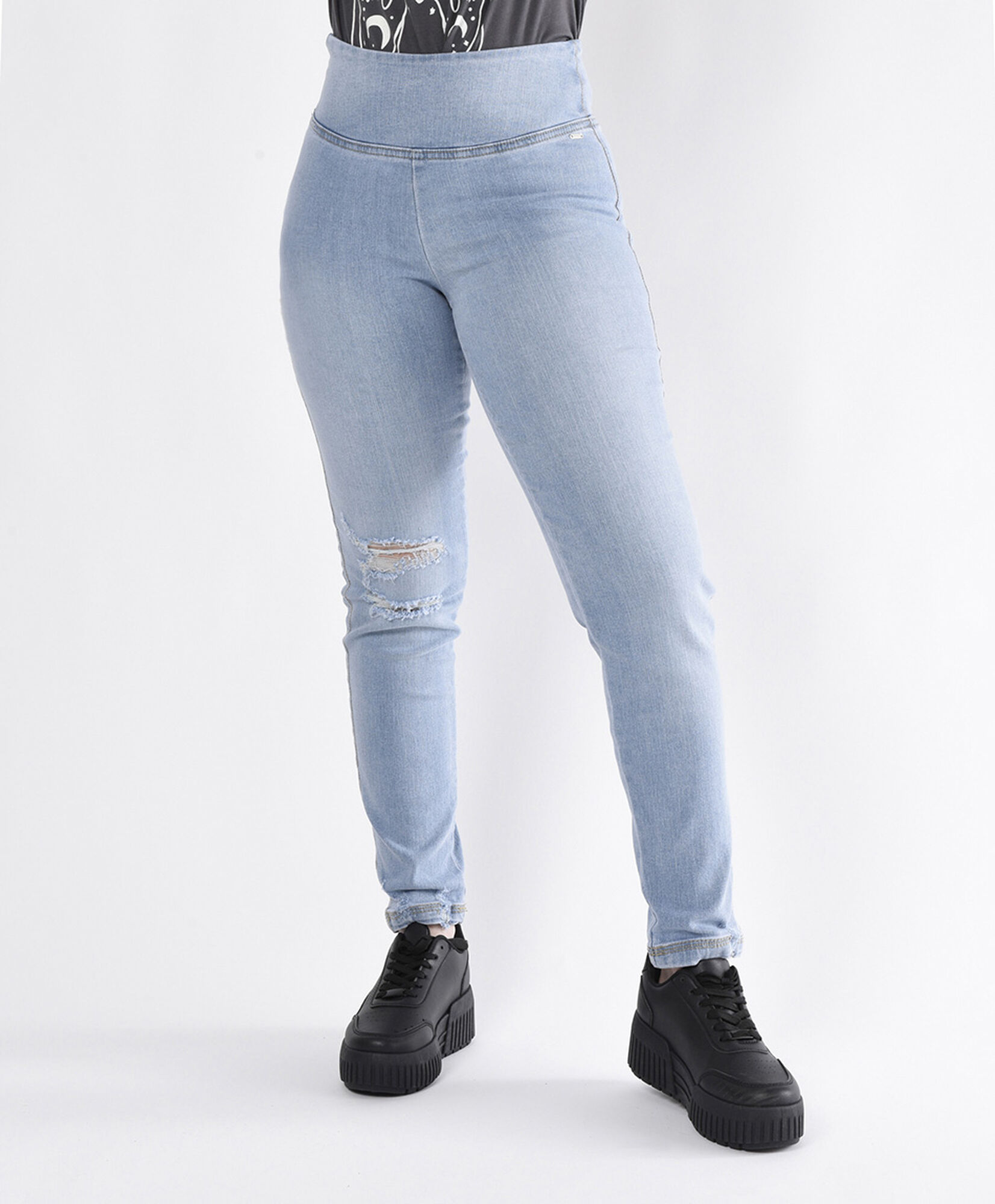 Jeans mujer prentina ancha skinny fit Jeans mujer prentina ancha skinny fit