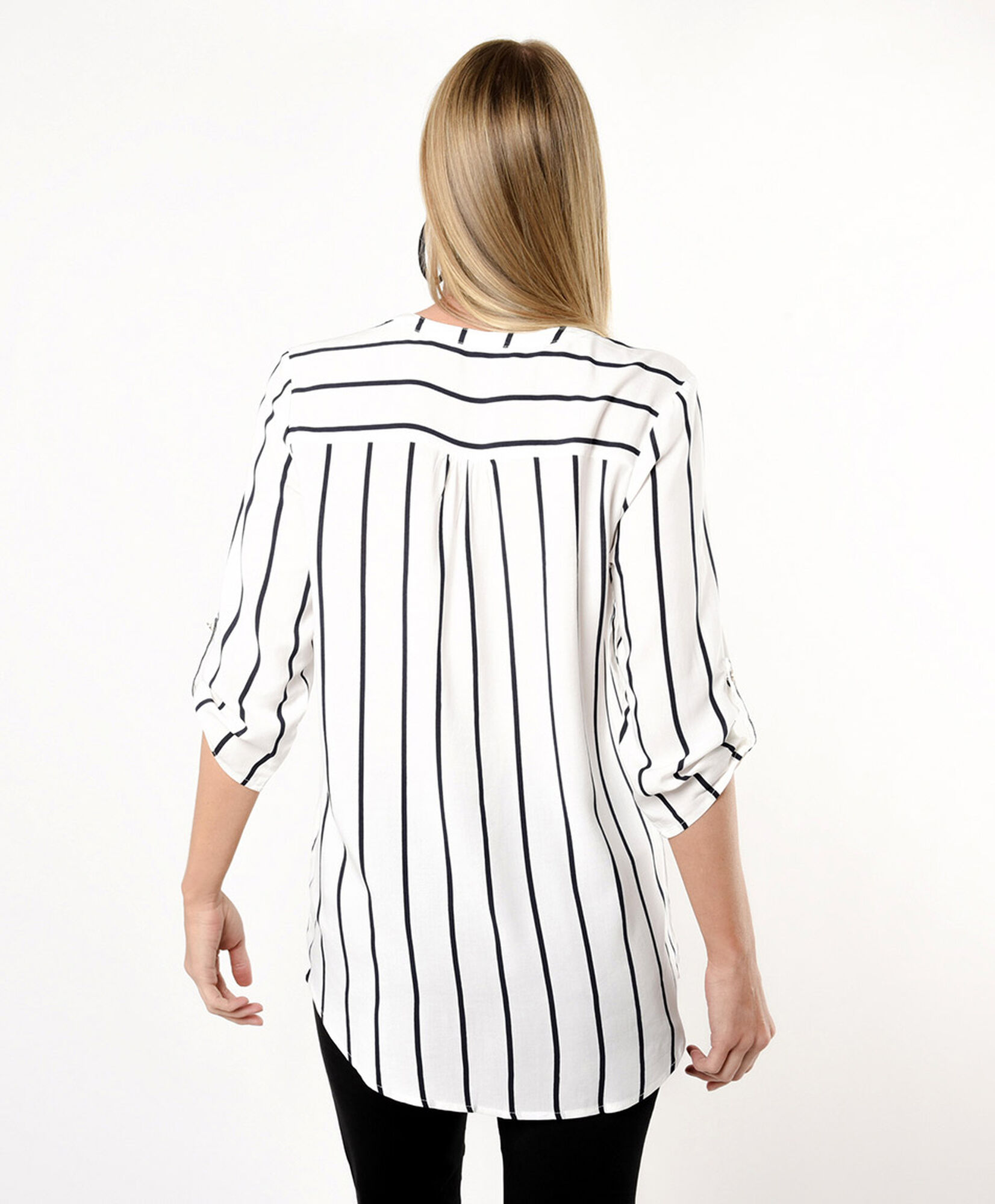 Blusa mujer líneas camisero Blusa mujer líneas camisero