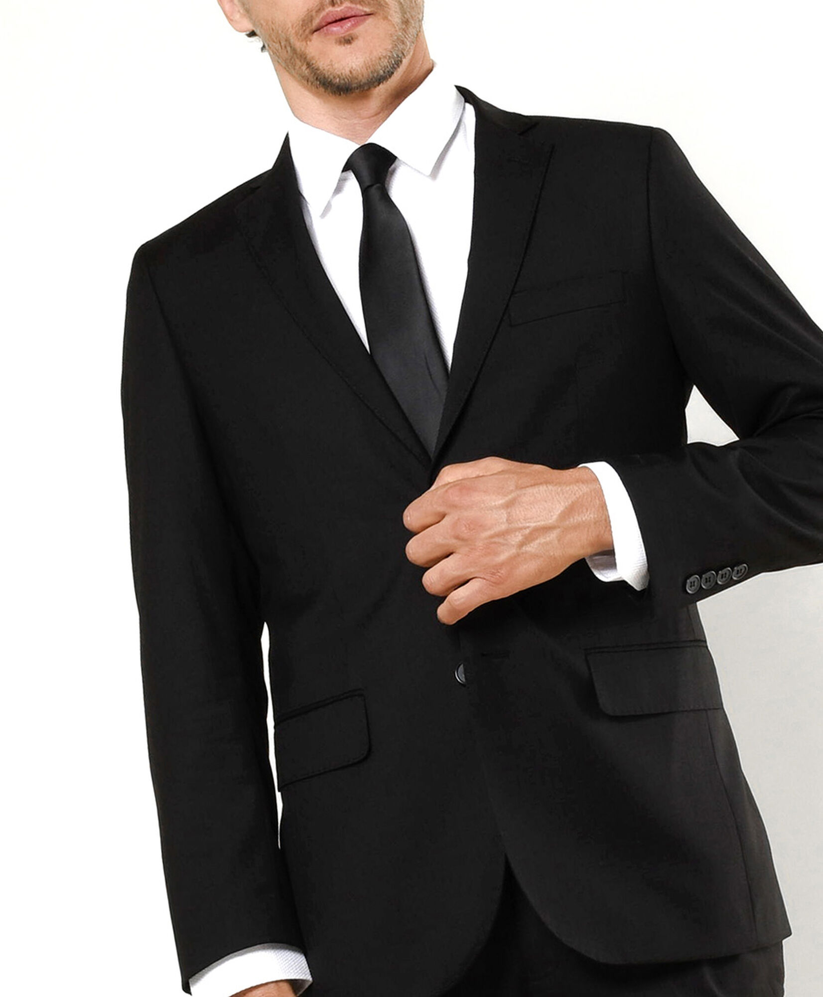 Traje de vestir hombre color negro Traje de vestir hombre color negro