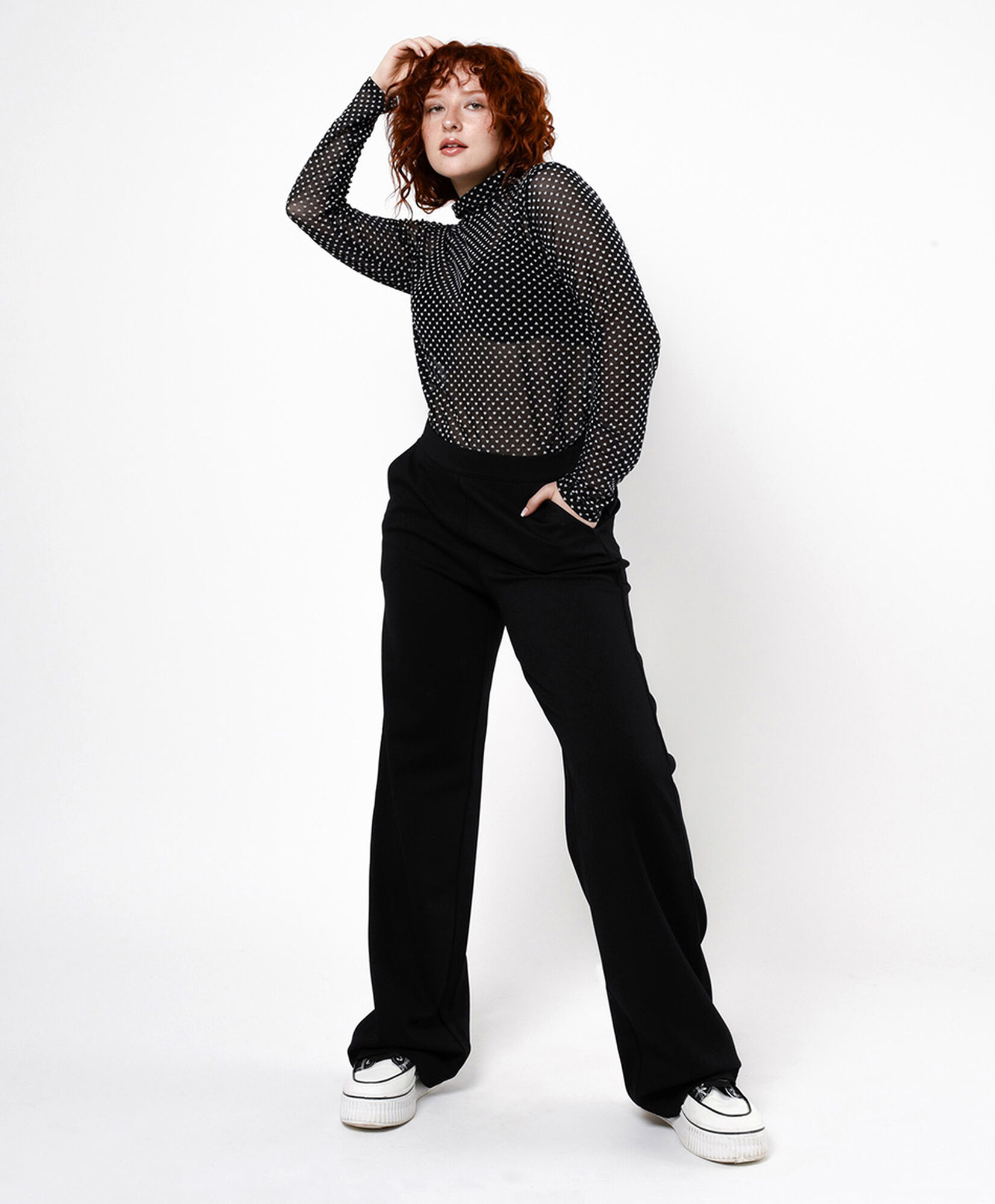 Pantalón mujer liso wide Pantalón mujer liso wide