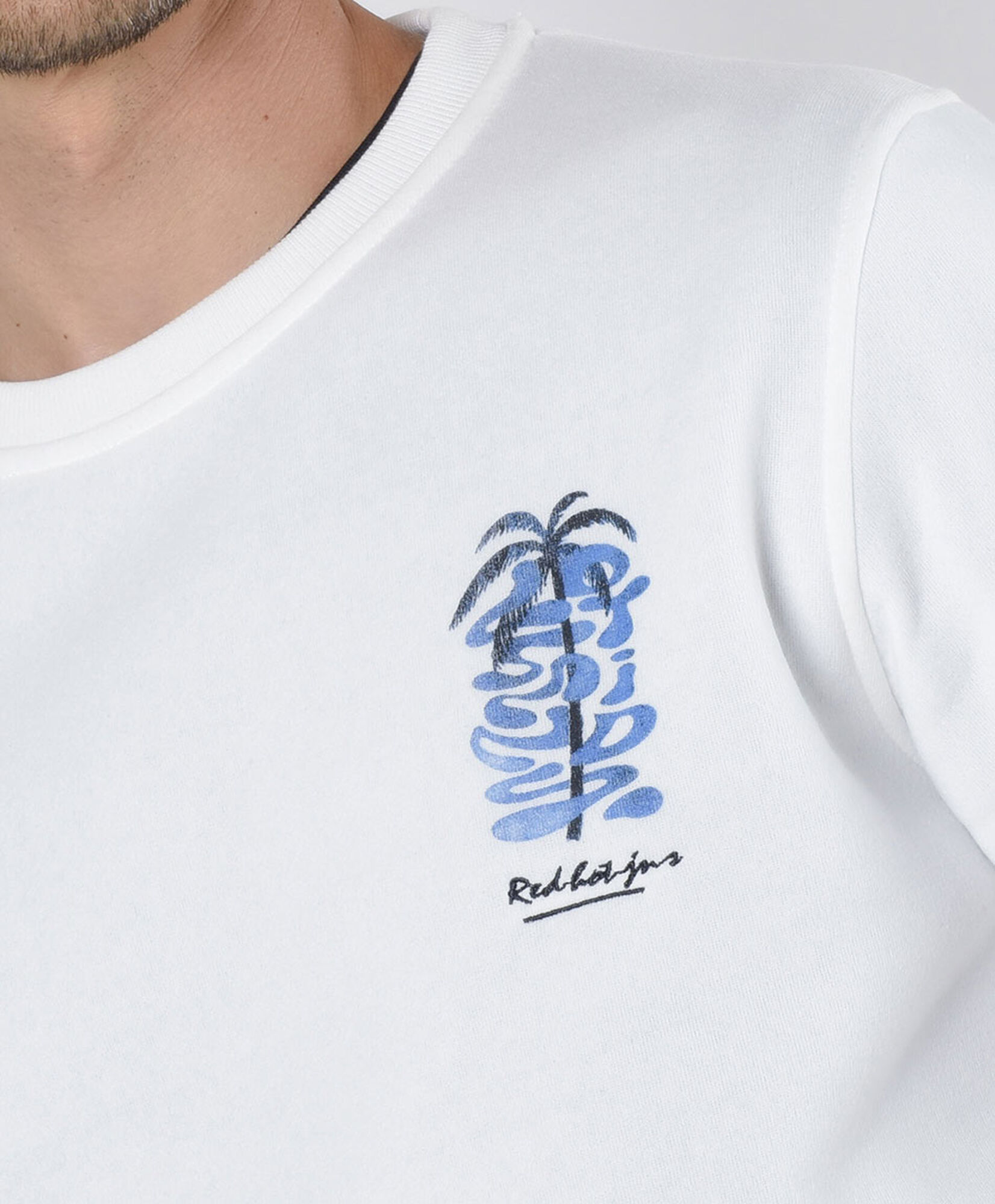 Polerón hombre doble estampado palmera Polerón hombre doble estampado palmera