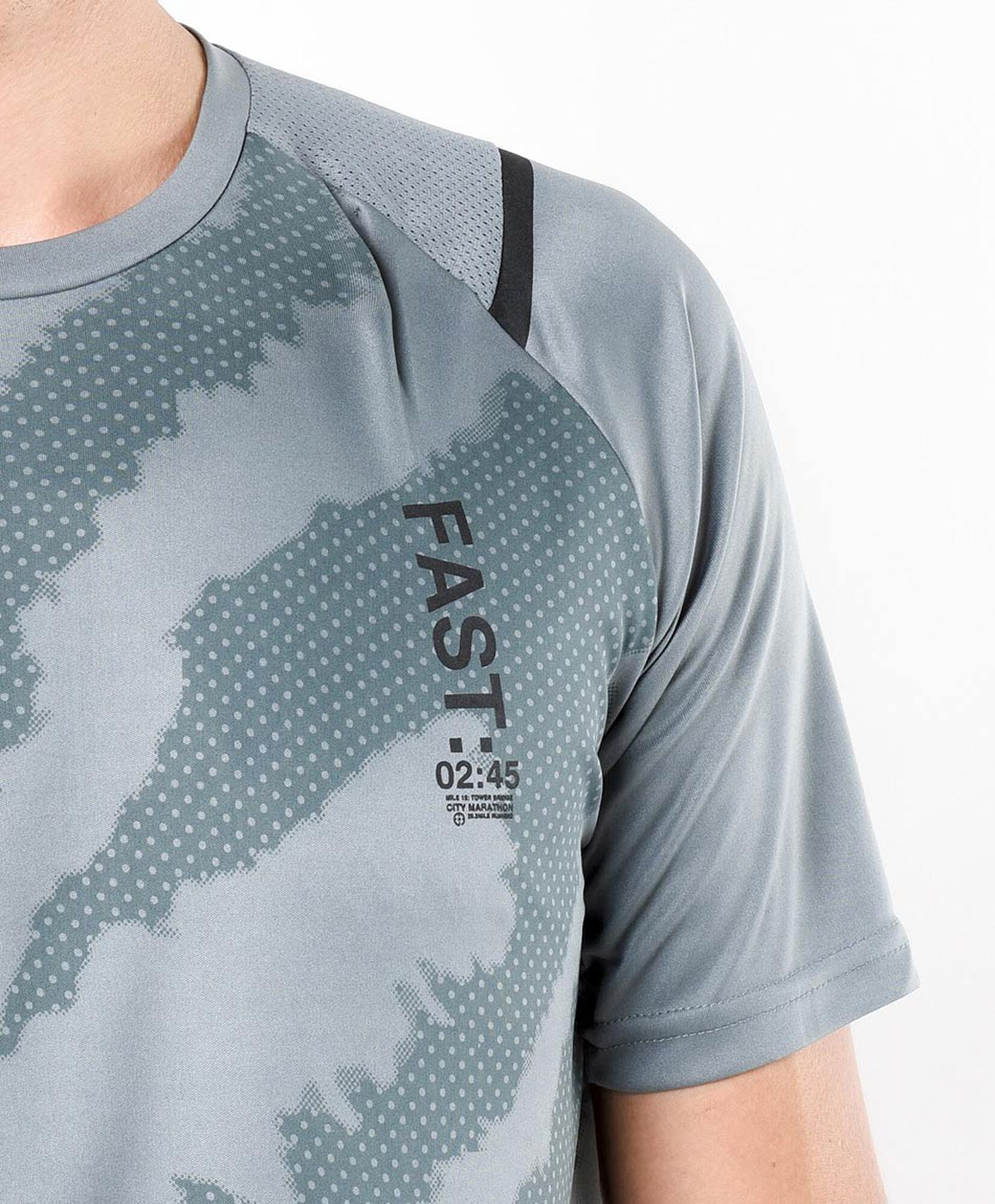 Polera deportiva hombre print puntitos Polera deportiva hombre print puntitos