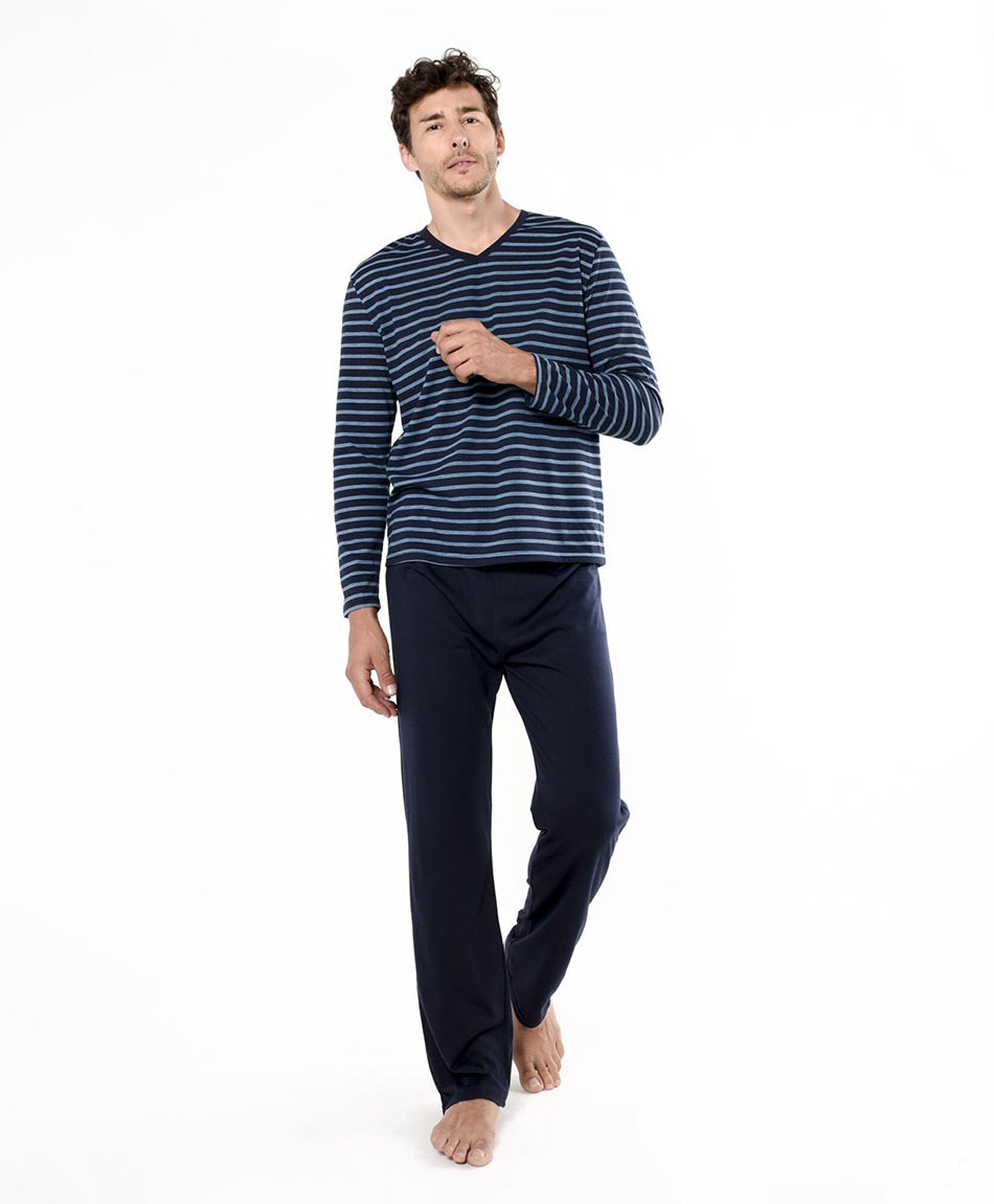 Pijama hombre bolsillo líneas Pijama hombre bolsillo líneas