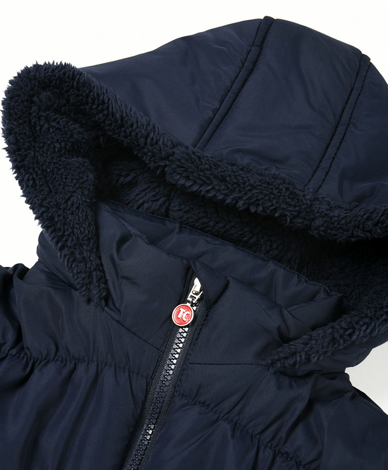 Parka escolar larga con cinturón Parka escolar larga con cinturón