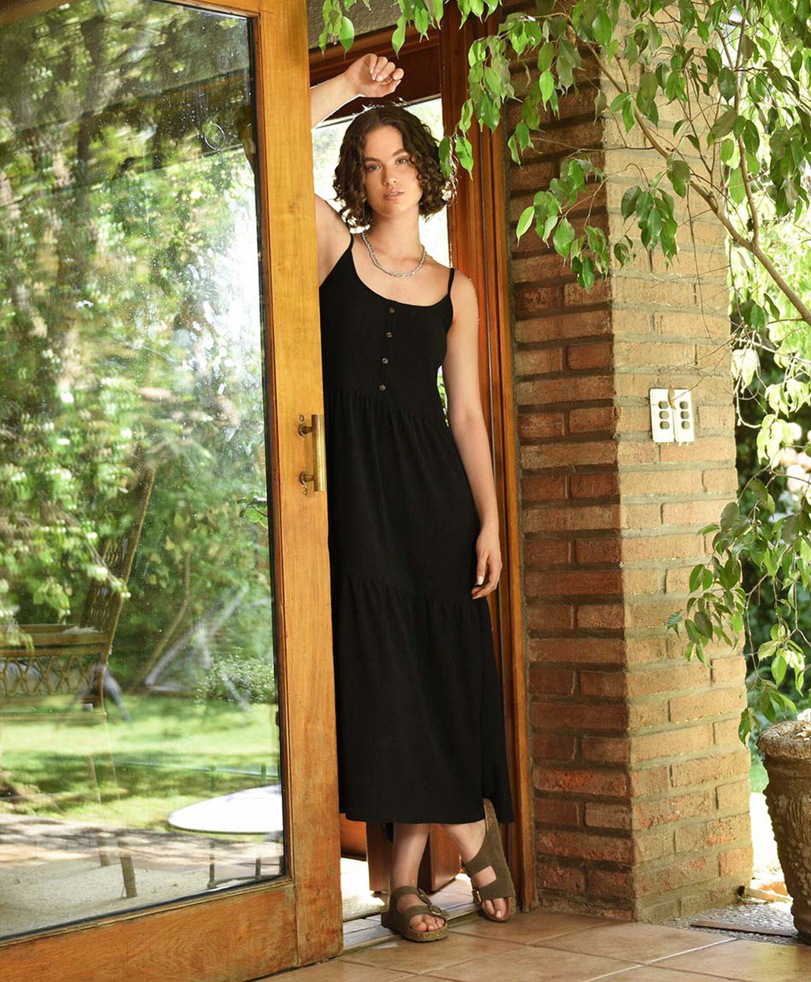 Vestido mujer largo botones Vestido mujer largo botones