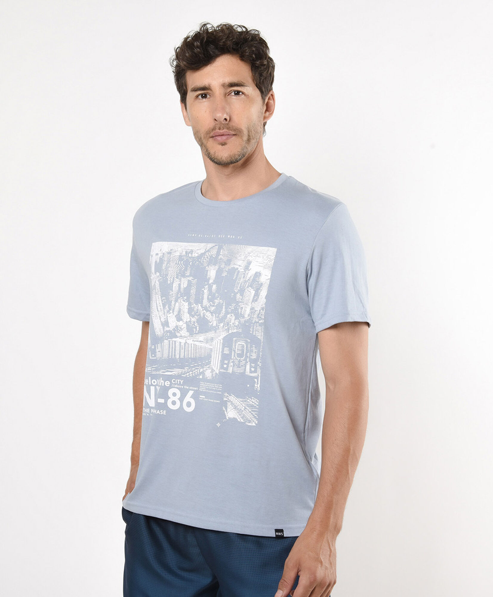 Polera deportiva hombre estampado new york Polera deportiva hombre estampado new york