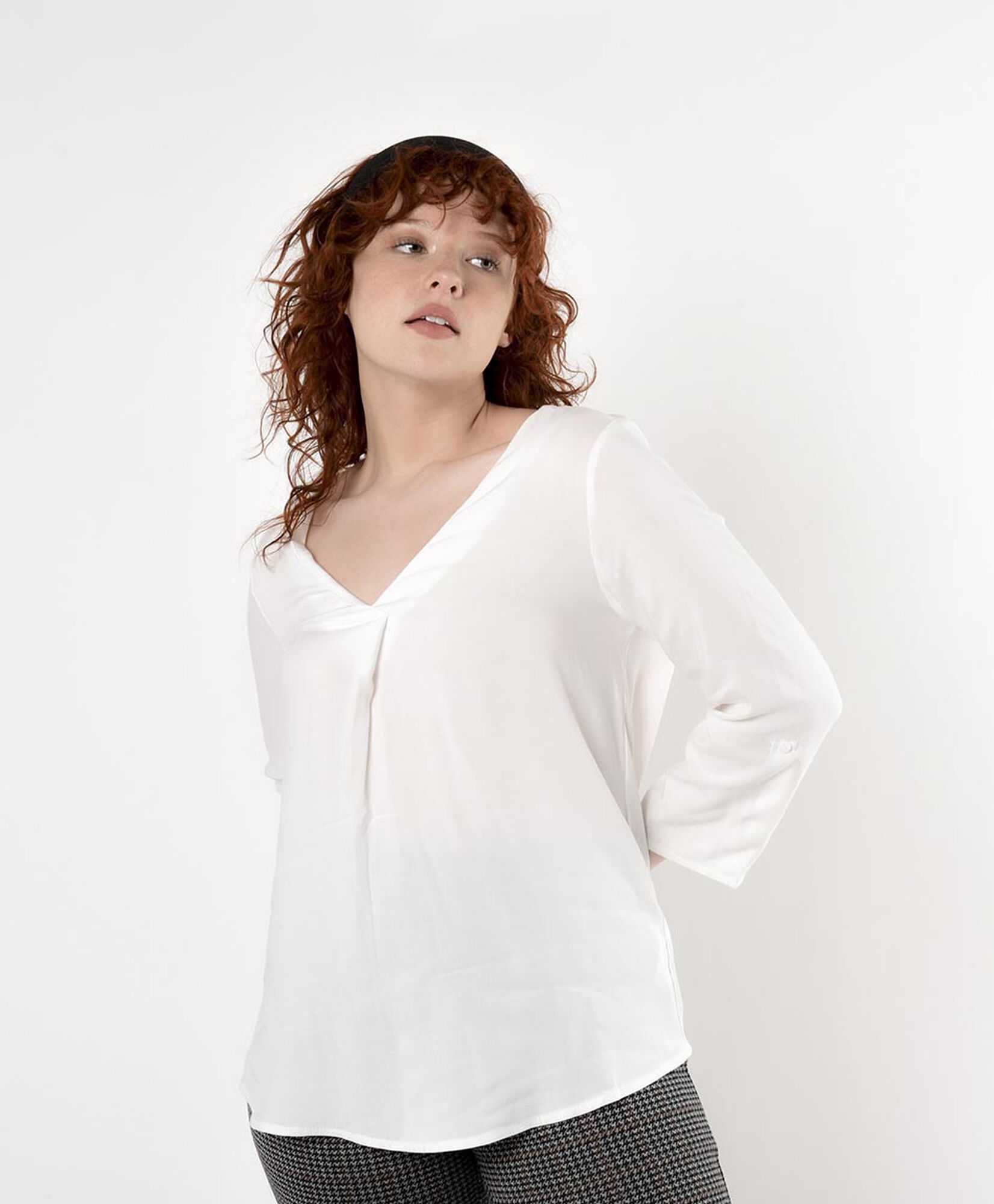 Blusa cuello v Blusa cuello v