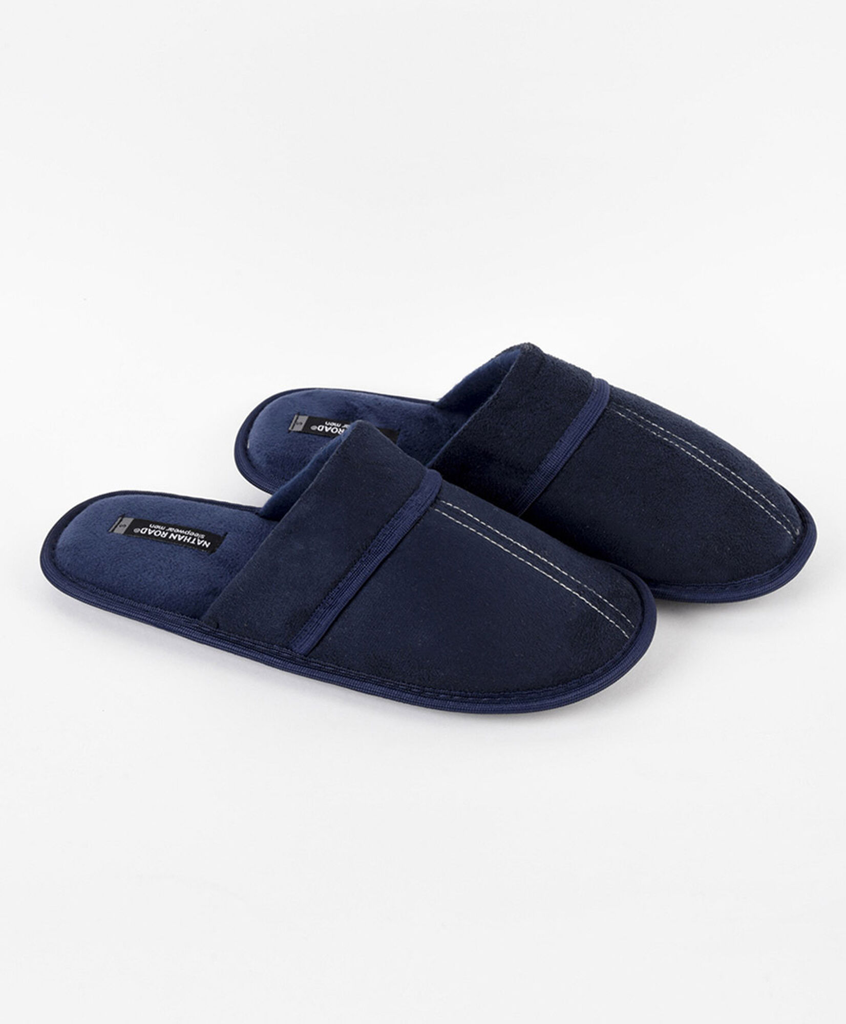 Pantuflas hombre gamuza azul Pantuflas hombre gamuza azul