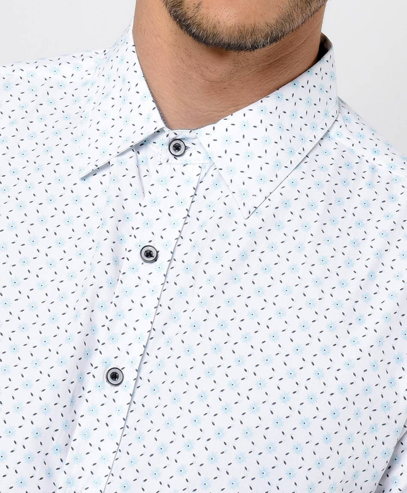 Camisa hombre líneas y círculos Camisa hombre líneas y círculos