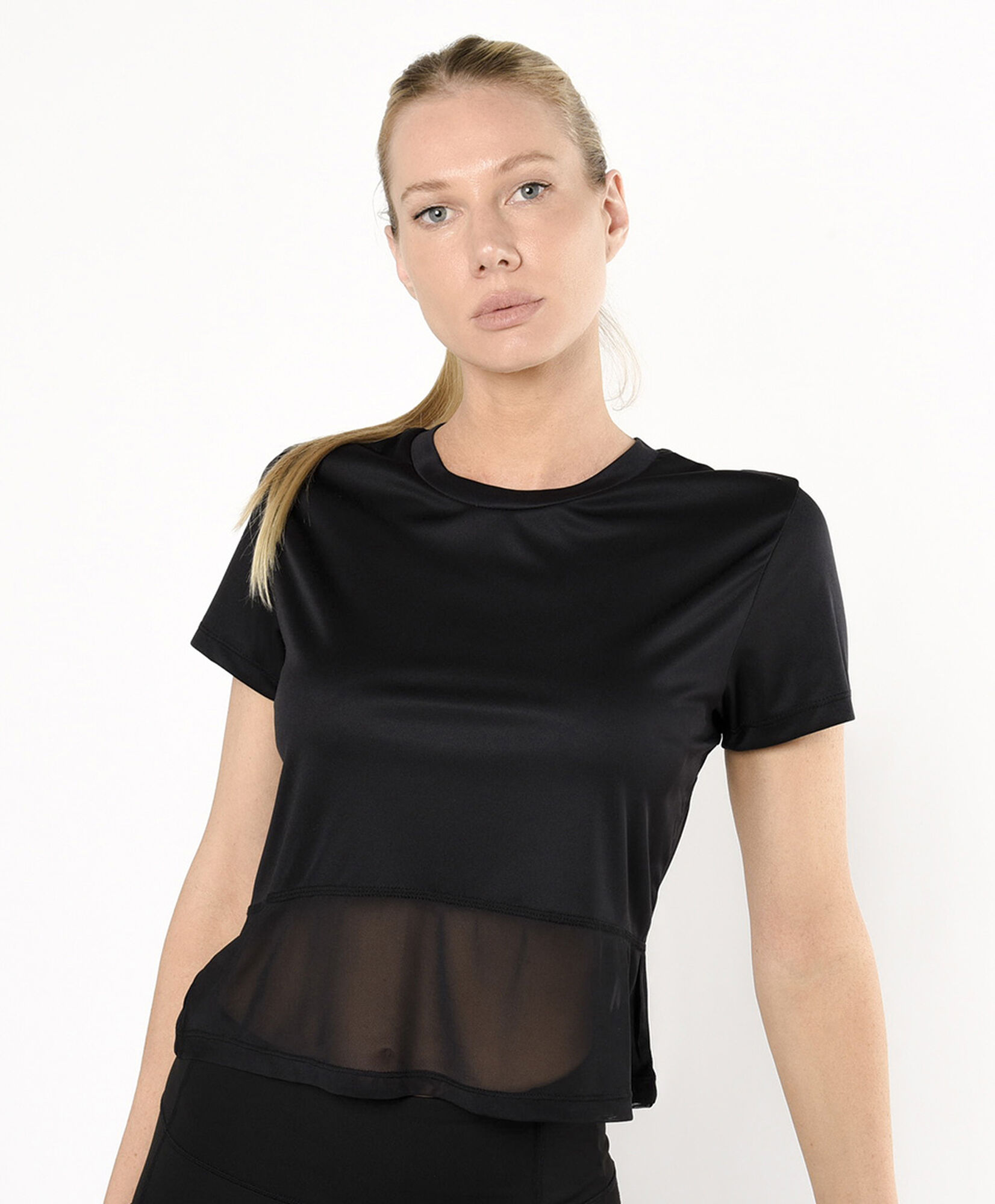 Polera deportiva mujer malla Polera deportiva mujer malla