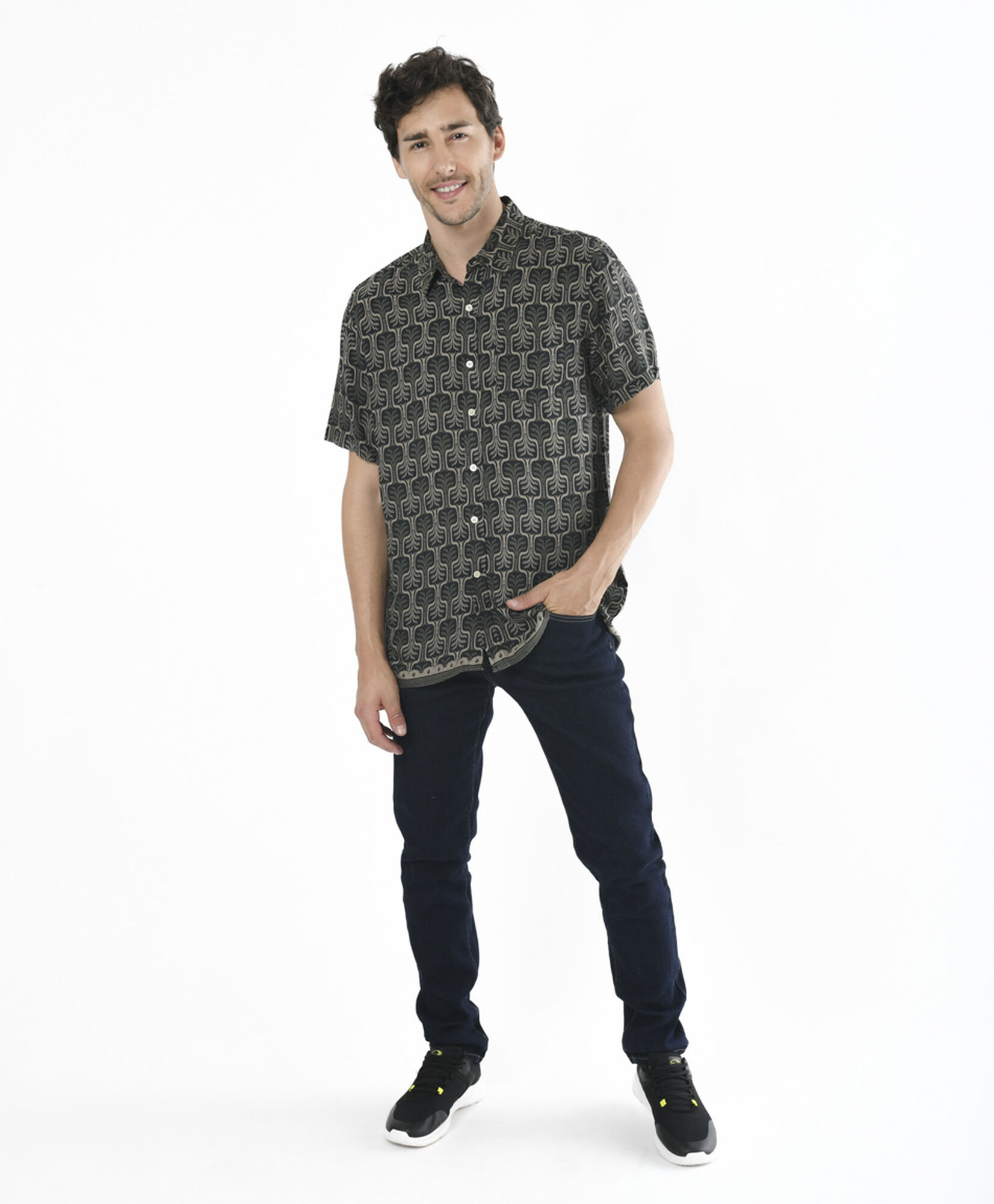Camisa hombre hojas Camisa hombre hojas