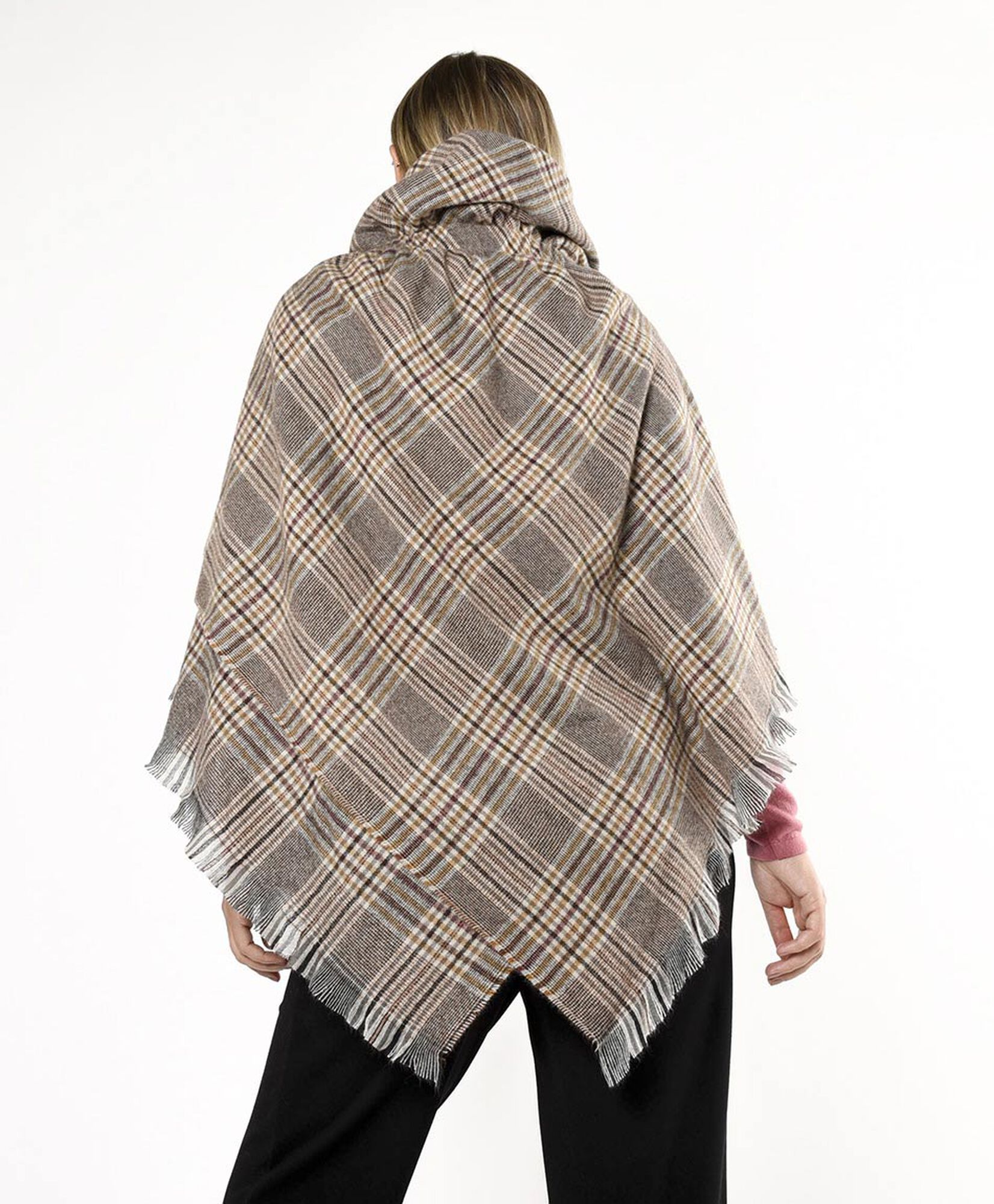 Poncho mujer cuadrille gancho Poncho mujer cuadrille gancho
