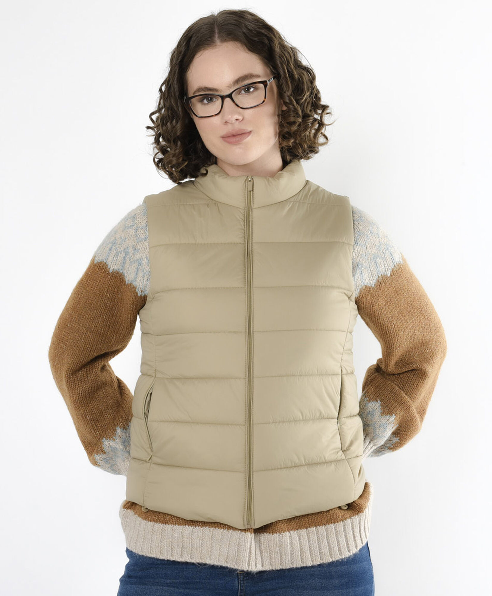 Parka mujer costuras sin mangas Parka mujer costuras sin mangas