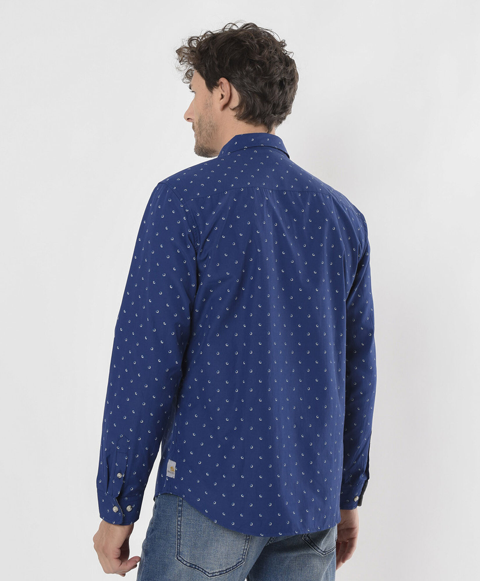 Camisa hombre florcitas manga larga Camisa hombre florcitas manga larga