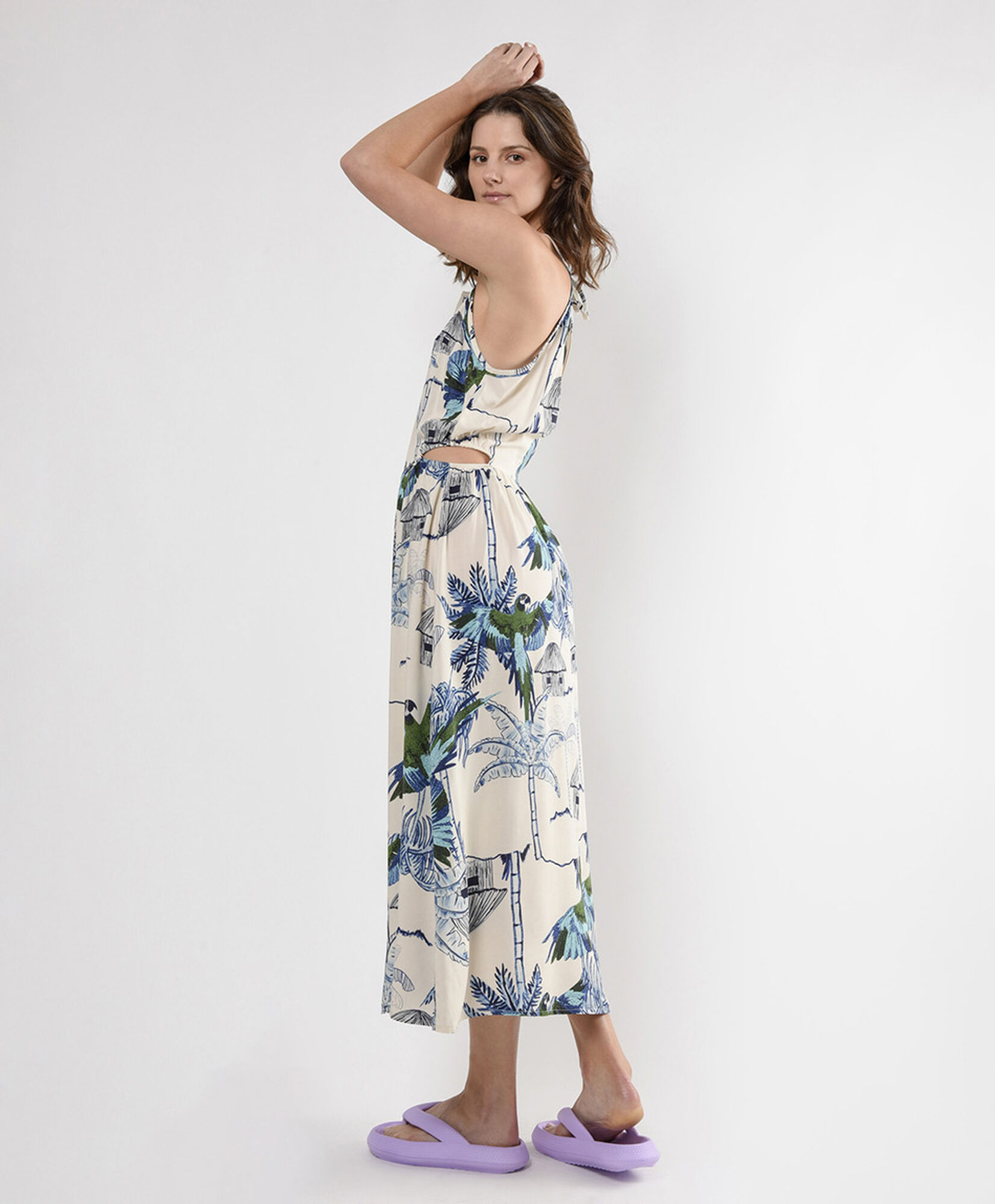 Vestido mujer estampado aves Vestido mujer estampado aves