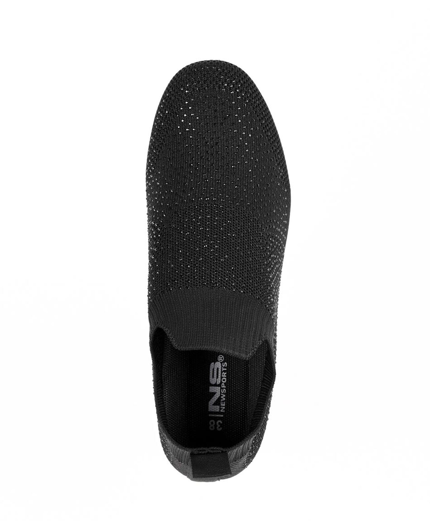 Zapatilla mujer brillos plataforma negra Zapatilla mujer brillos plataforma negra