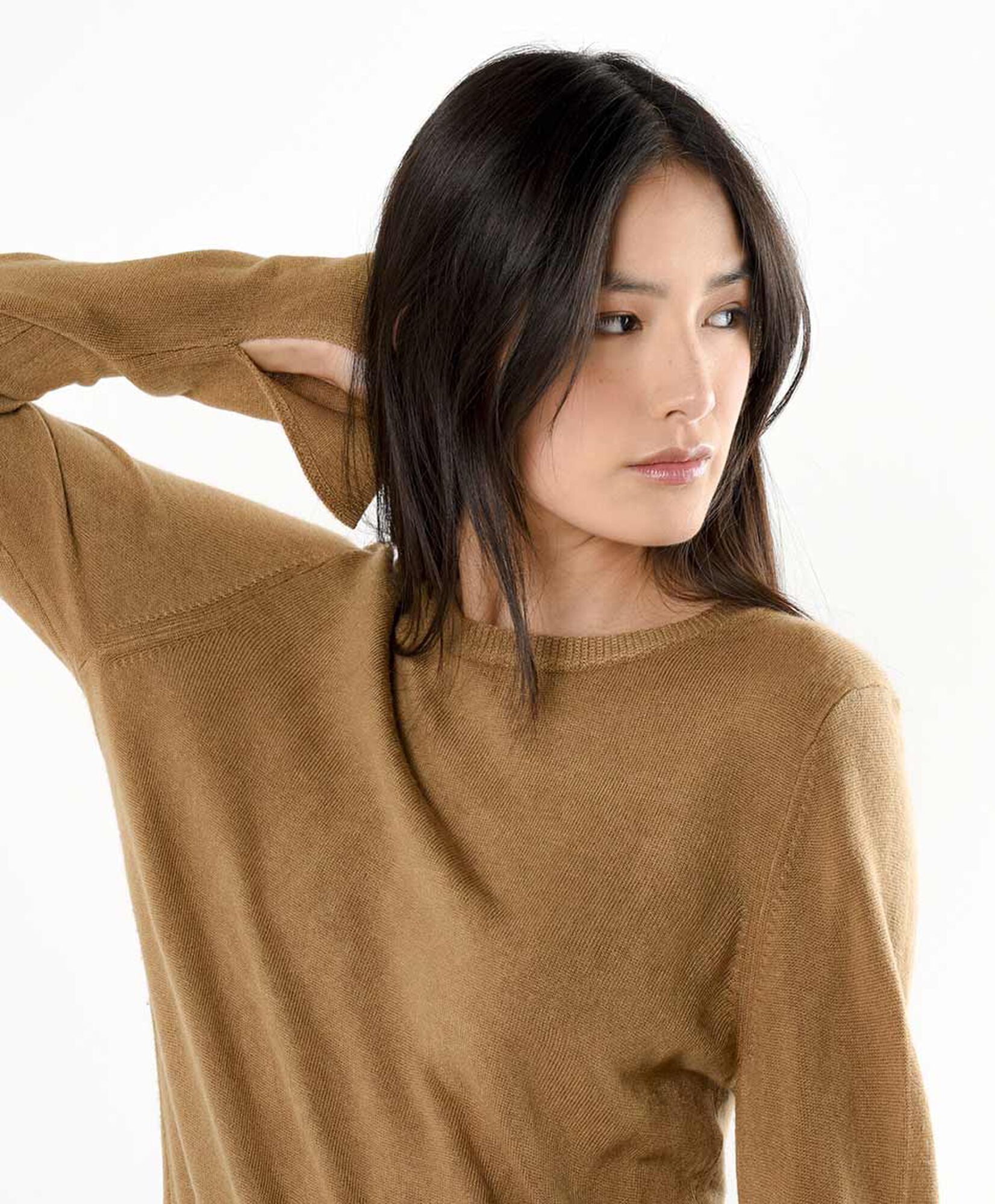 Sweater mujer manga abierta café Sweater mujer manga abierta café