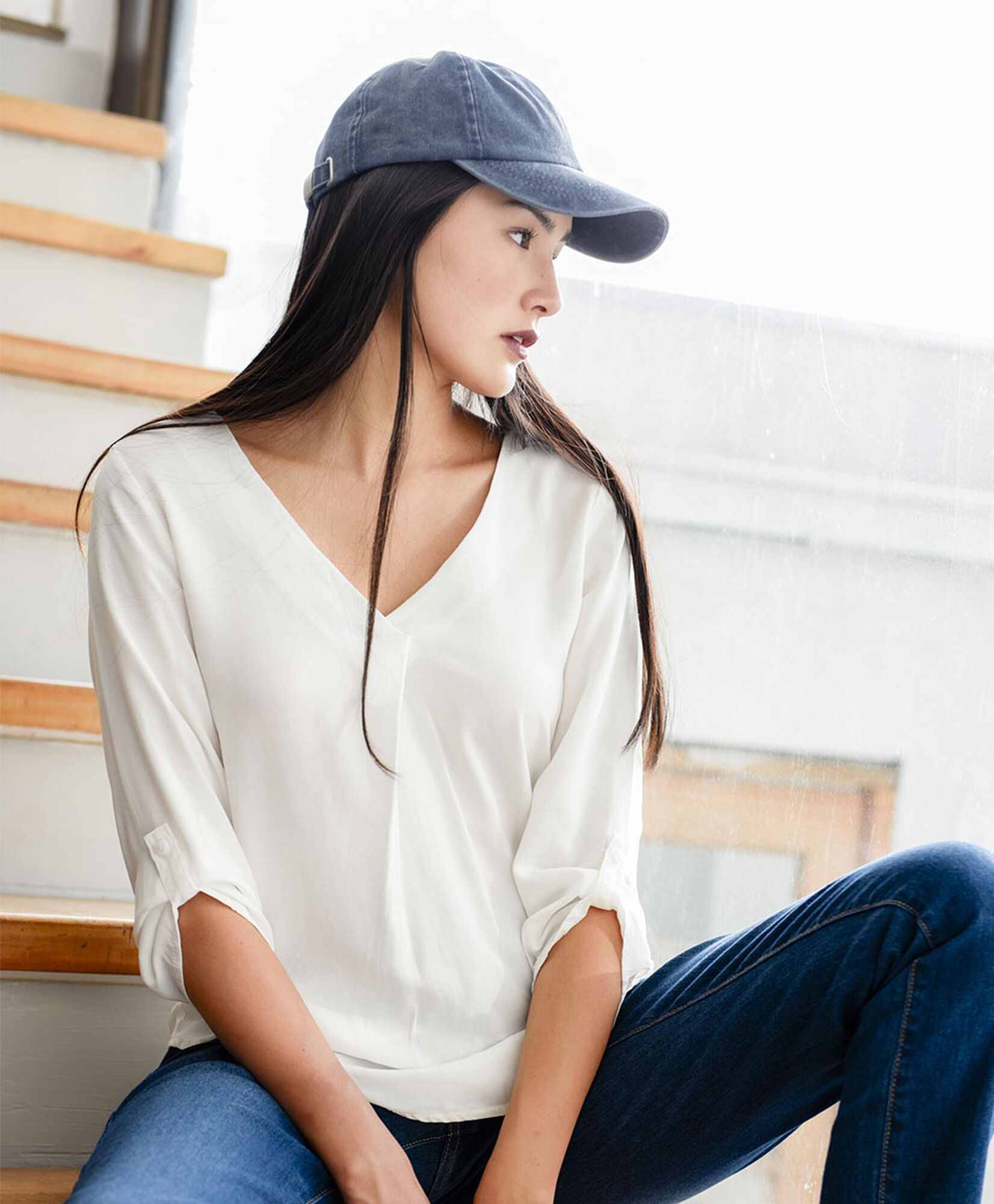 Blusa cuello v Blusa cuello v