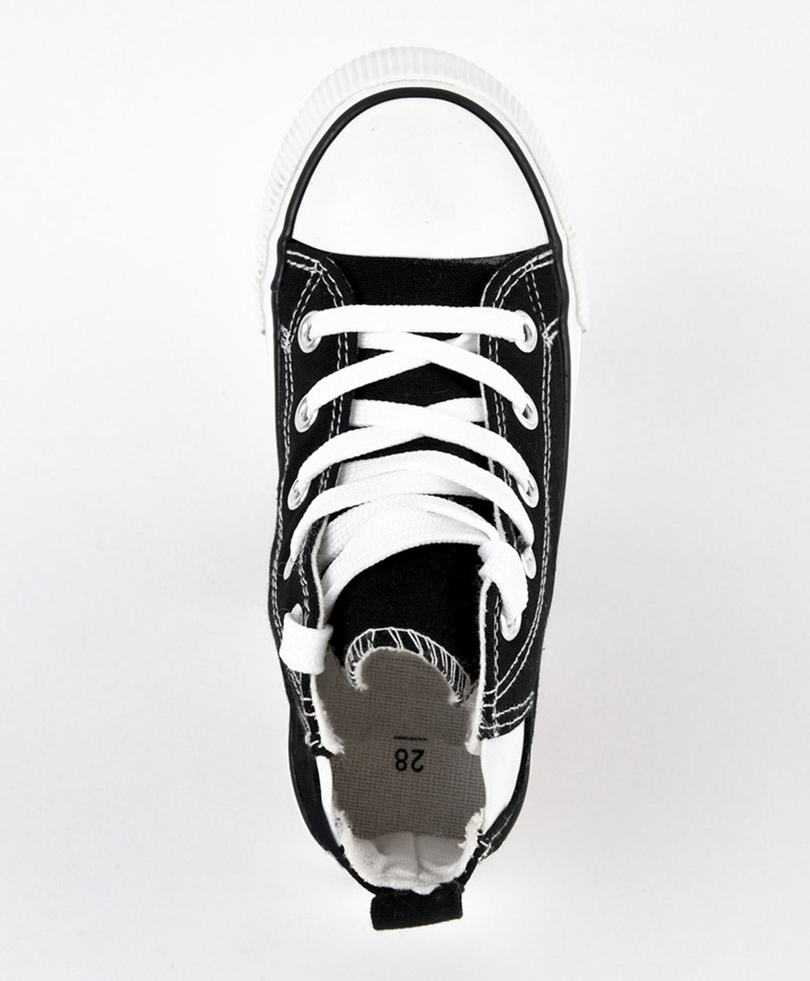 Zapatilla infantil caña alta elástico negra Zapatilla infantil caña alta elástico negra