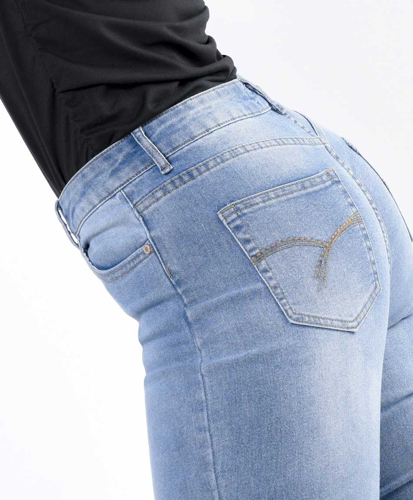 Jeans mujer basta bordada skinny fit Jeans mujer basta bordada skinny fit