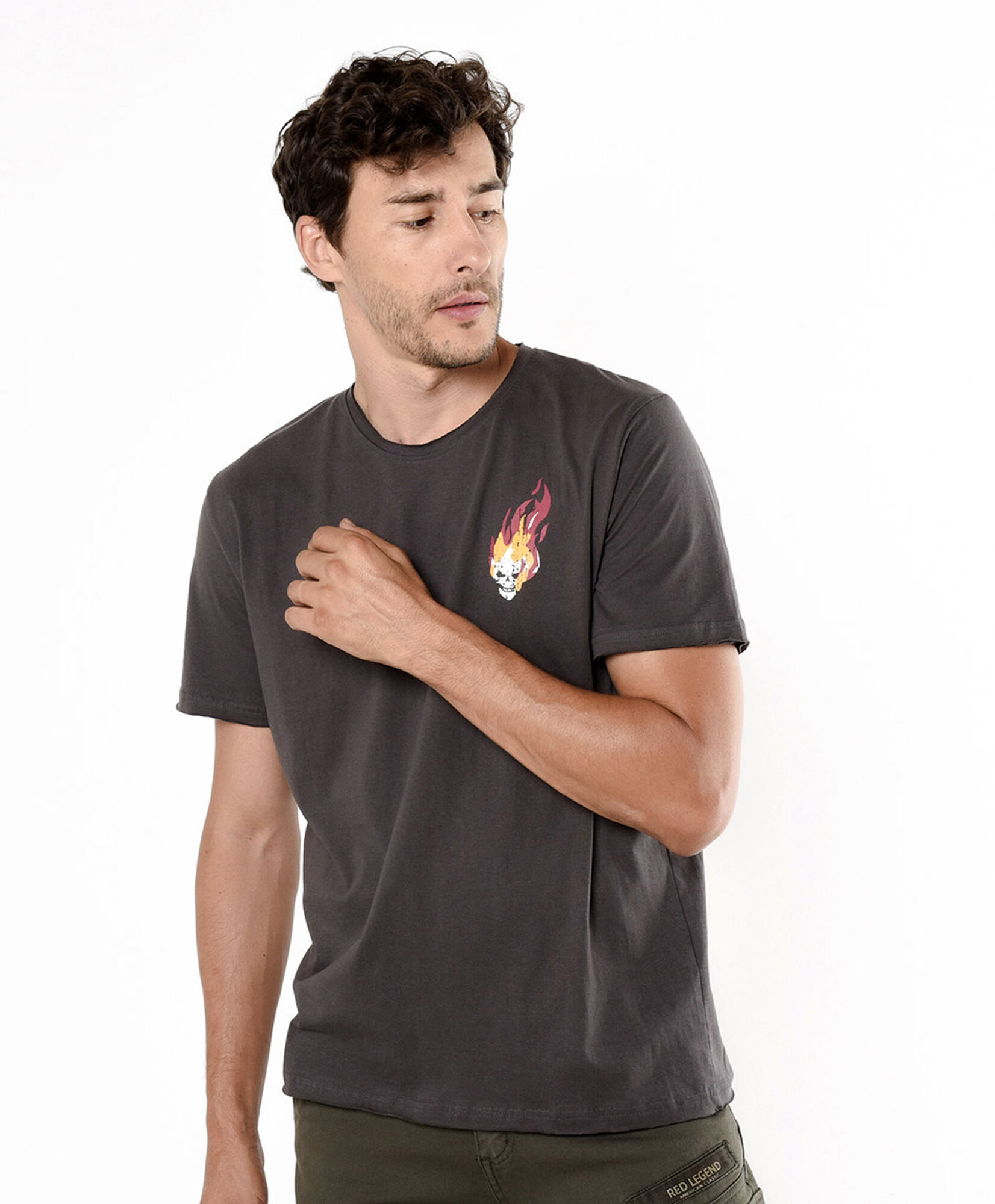 Polera hombre fuego Polera hombre fuego