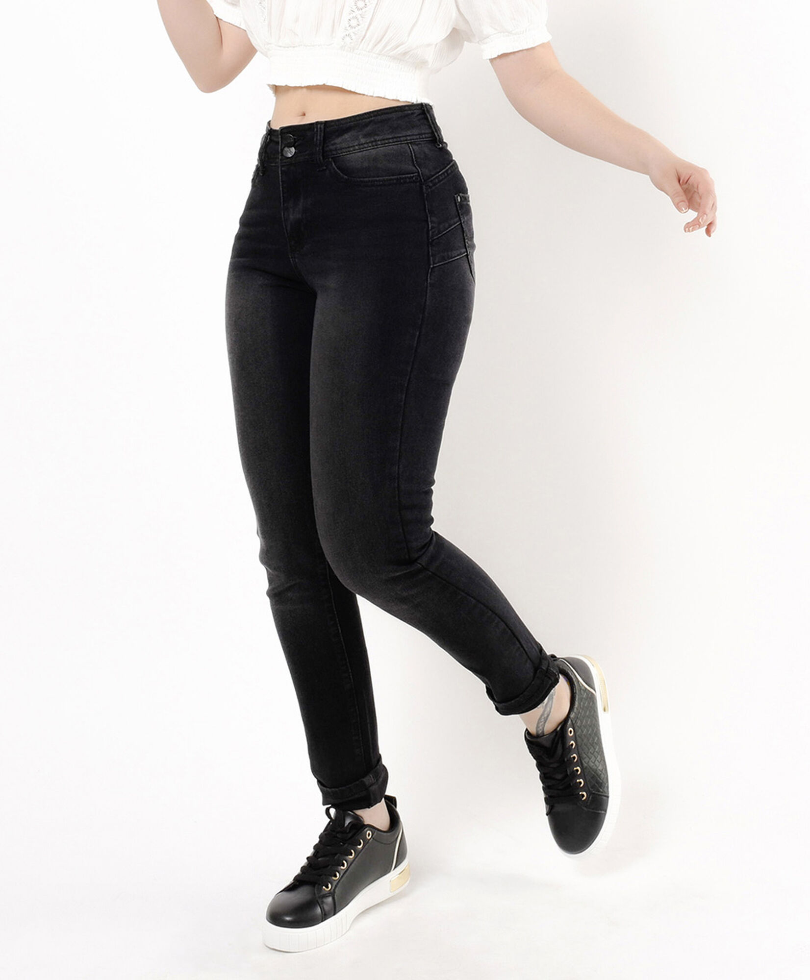 Jeans mujer negros skinny fit Jeans mujer negros skinny fit