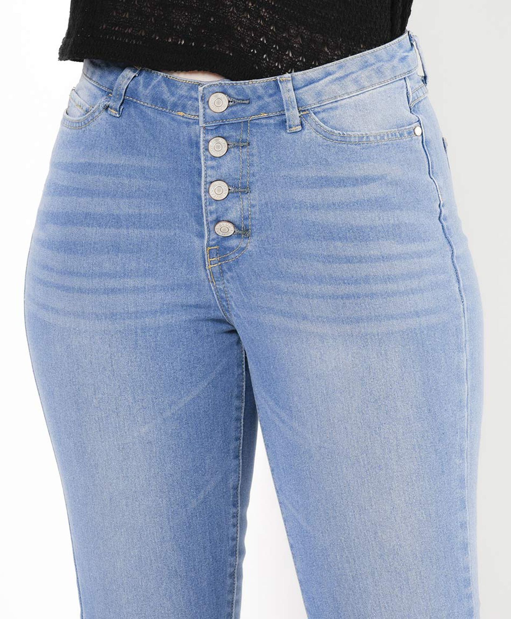 Jeans mujer botones skinny fit Jeans mujer botones skinny fit