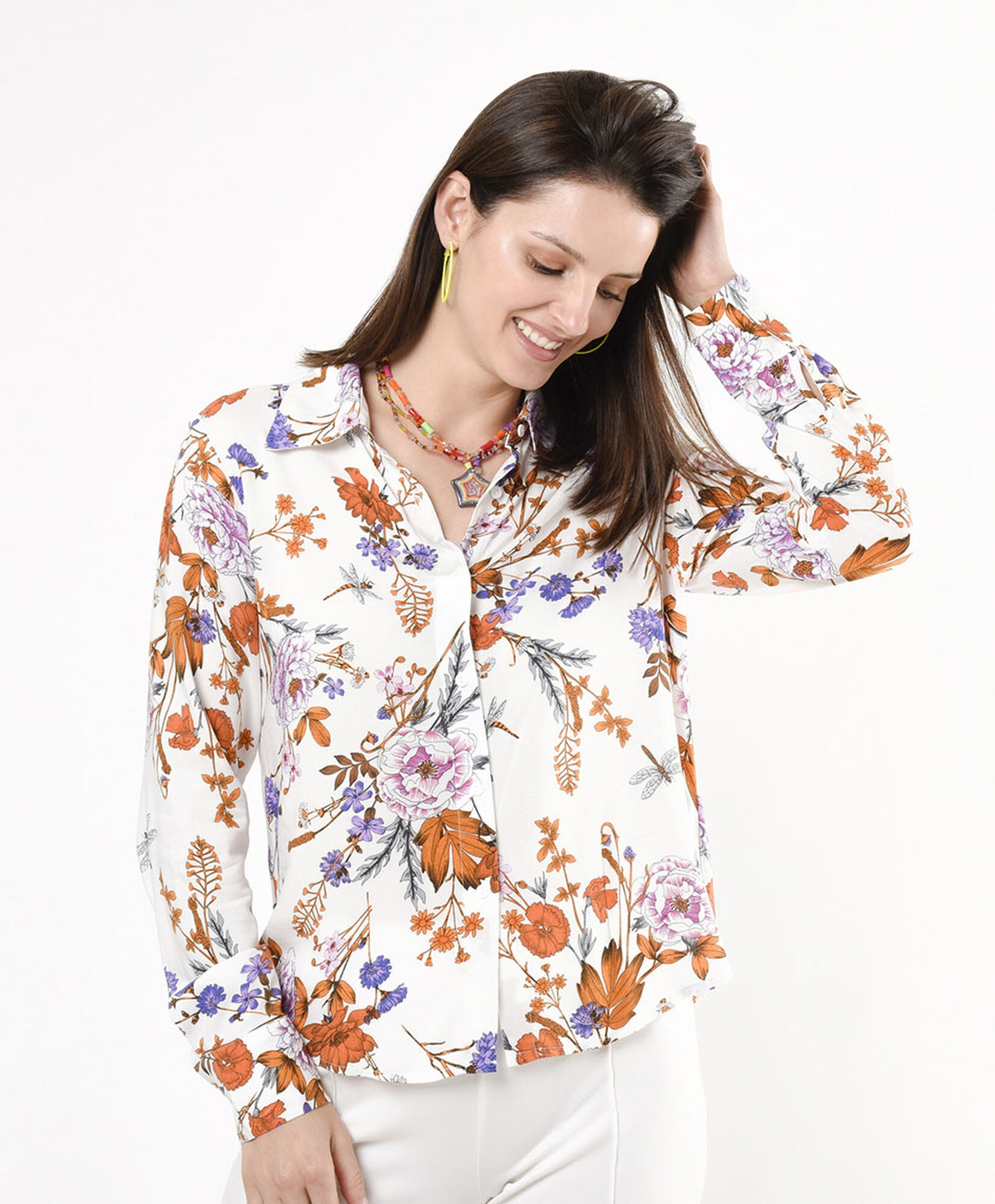 Blusa mujer estampada hojas Blusa mujer estampada hojas